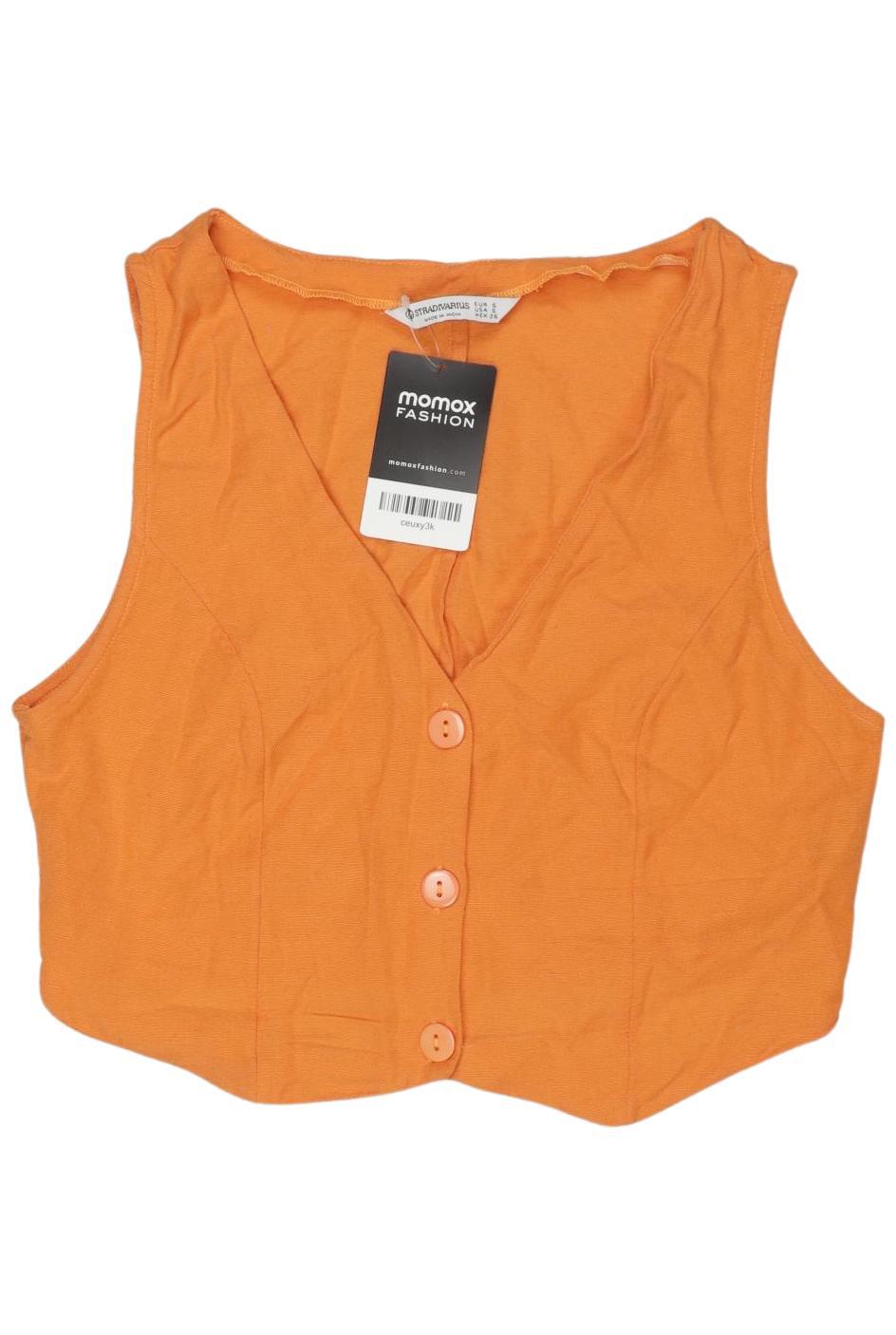 

Stradivarius Damen Weste, orange, Gr. 36