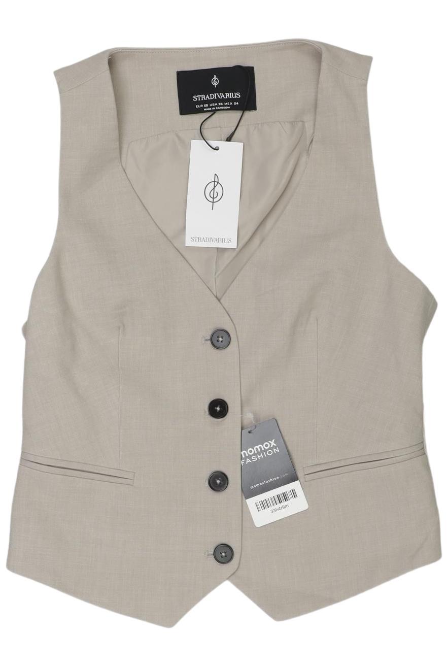 

Stradivarius Damen Weste, beige, Gr. 34