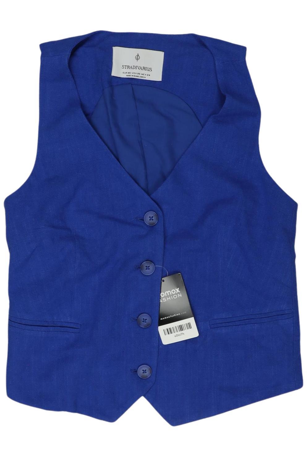 

Stradivarius Damen Weste, blau, Gr. 34