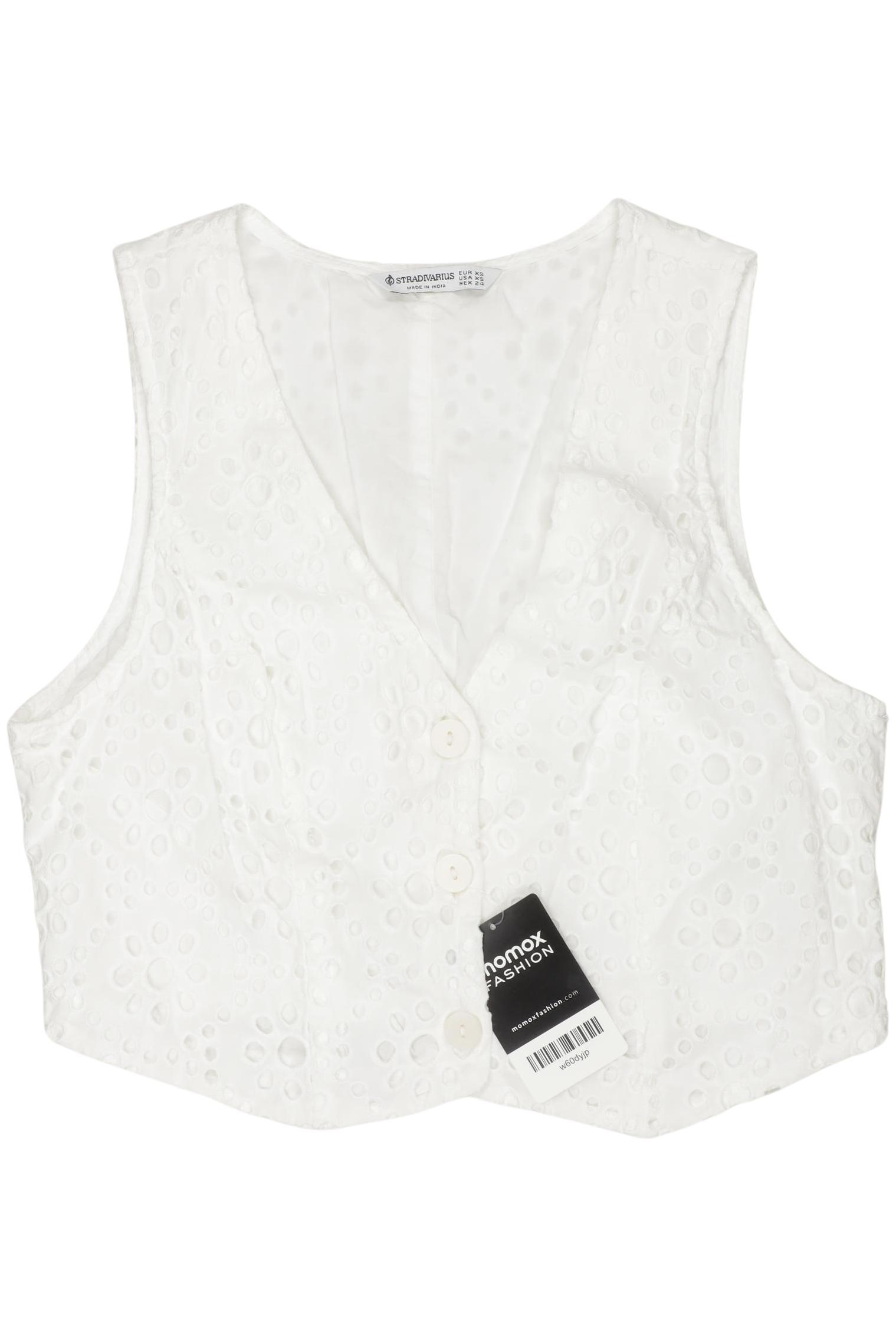 

Stradivarius Damen Weste, weiß, Gr. 34