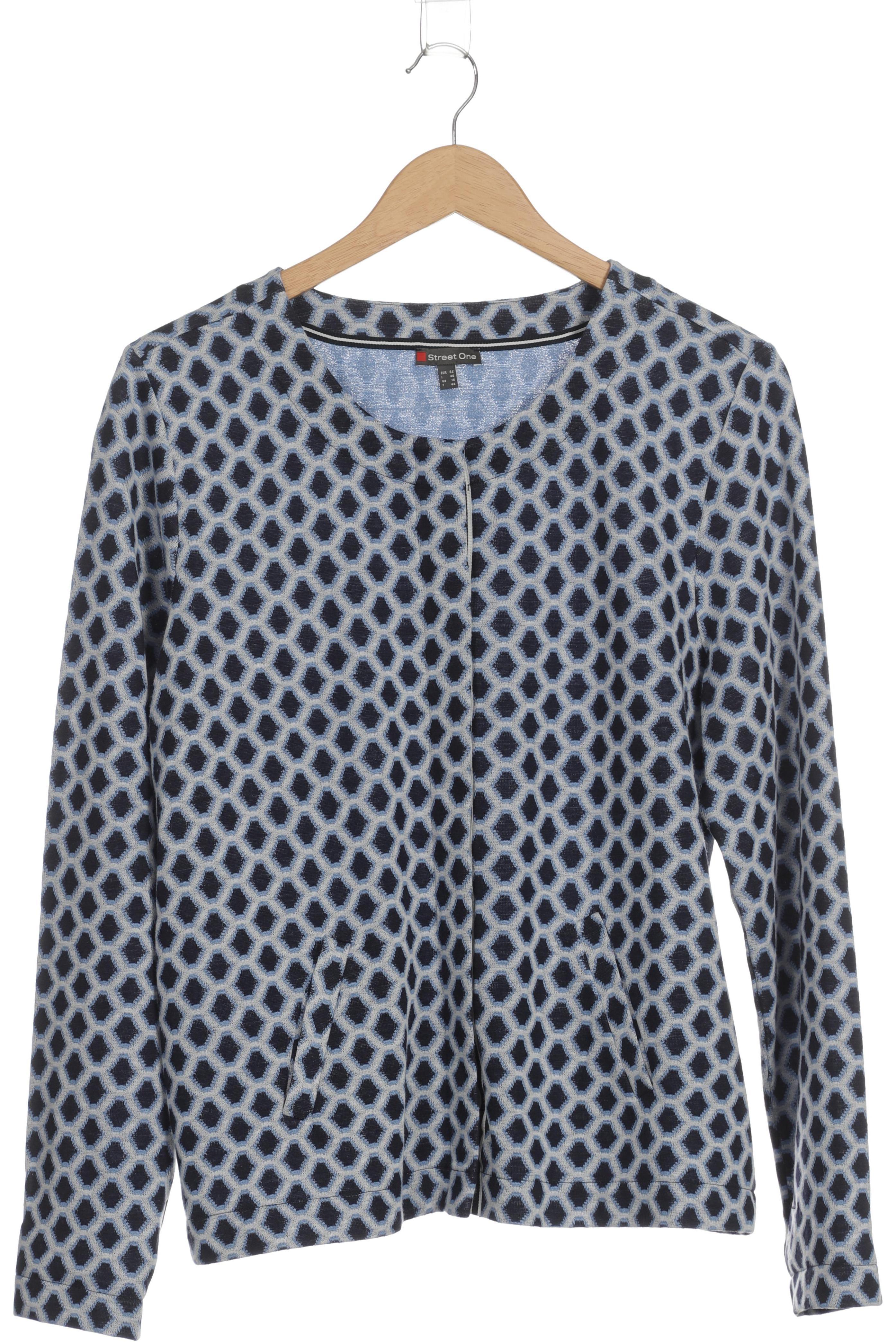 

Street One Damen Strickjacke, blau, Gr. 42