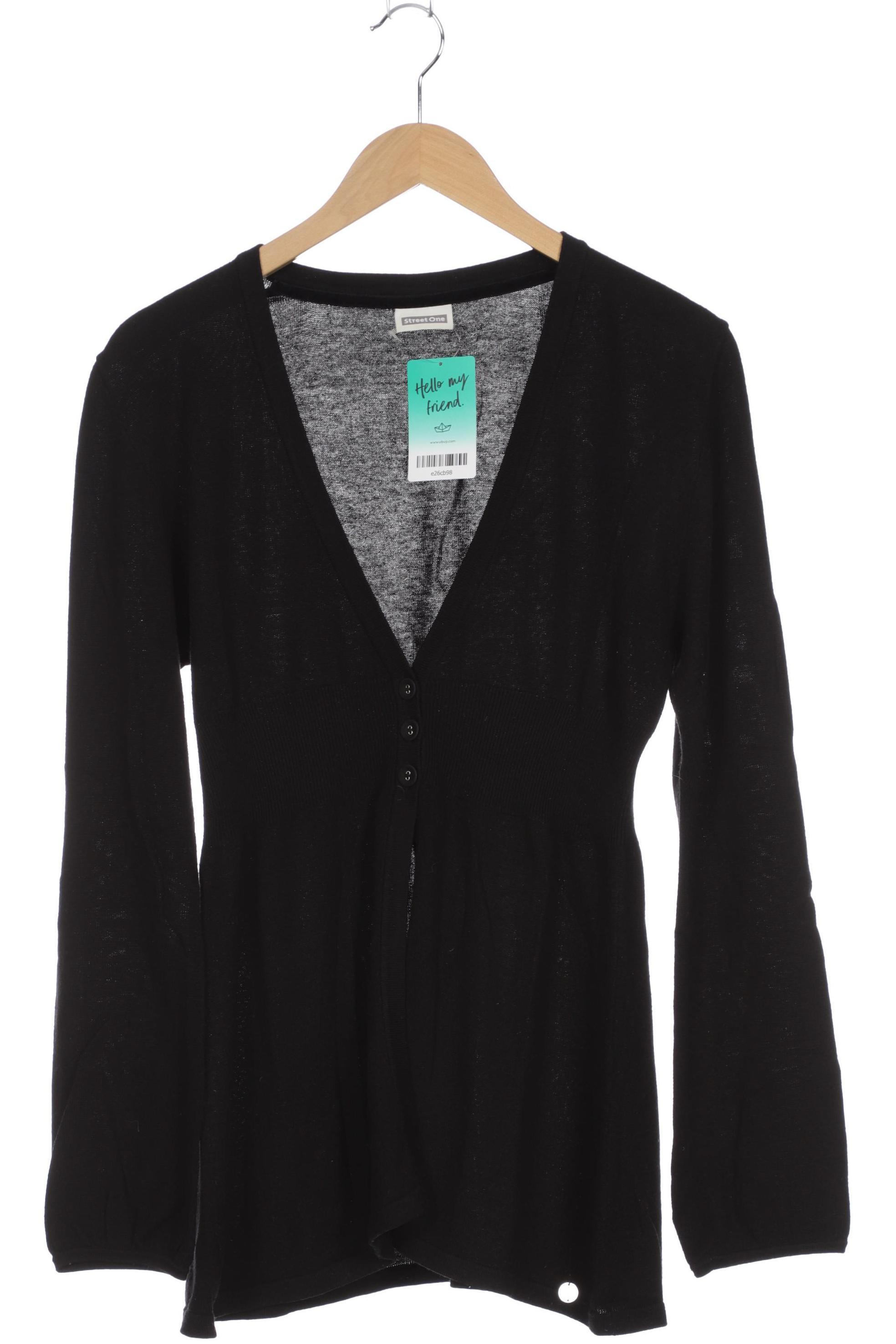

Street One Damen Strickjacke, schwarz, Gr. 42