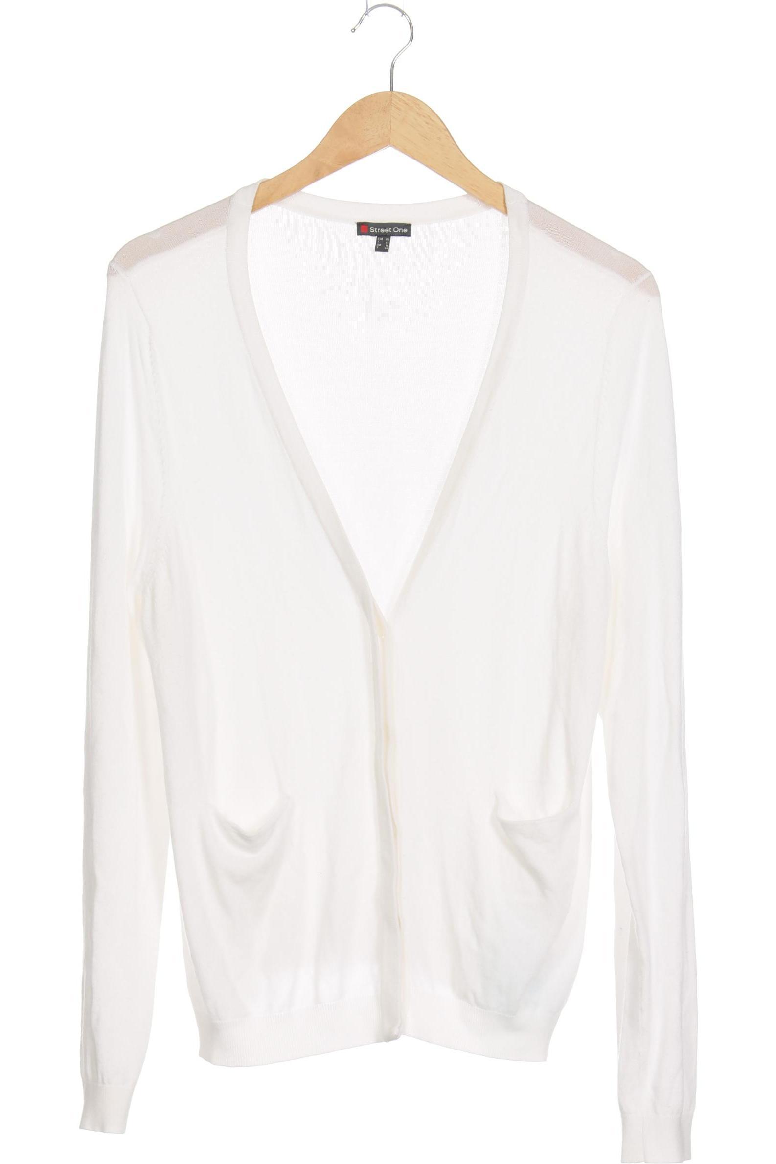 

Street One Damen Strickjacke, weiß, Gr. 44