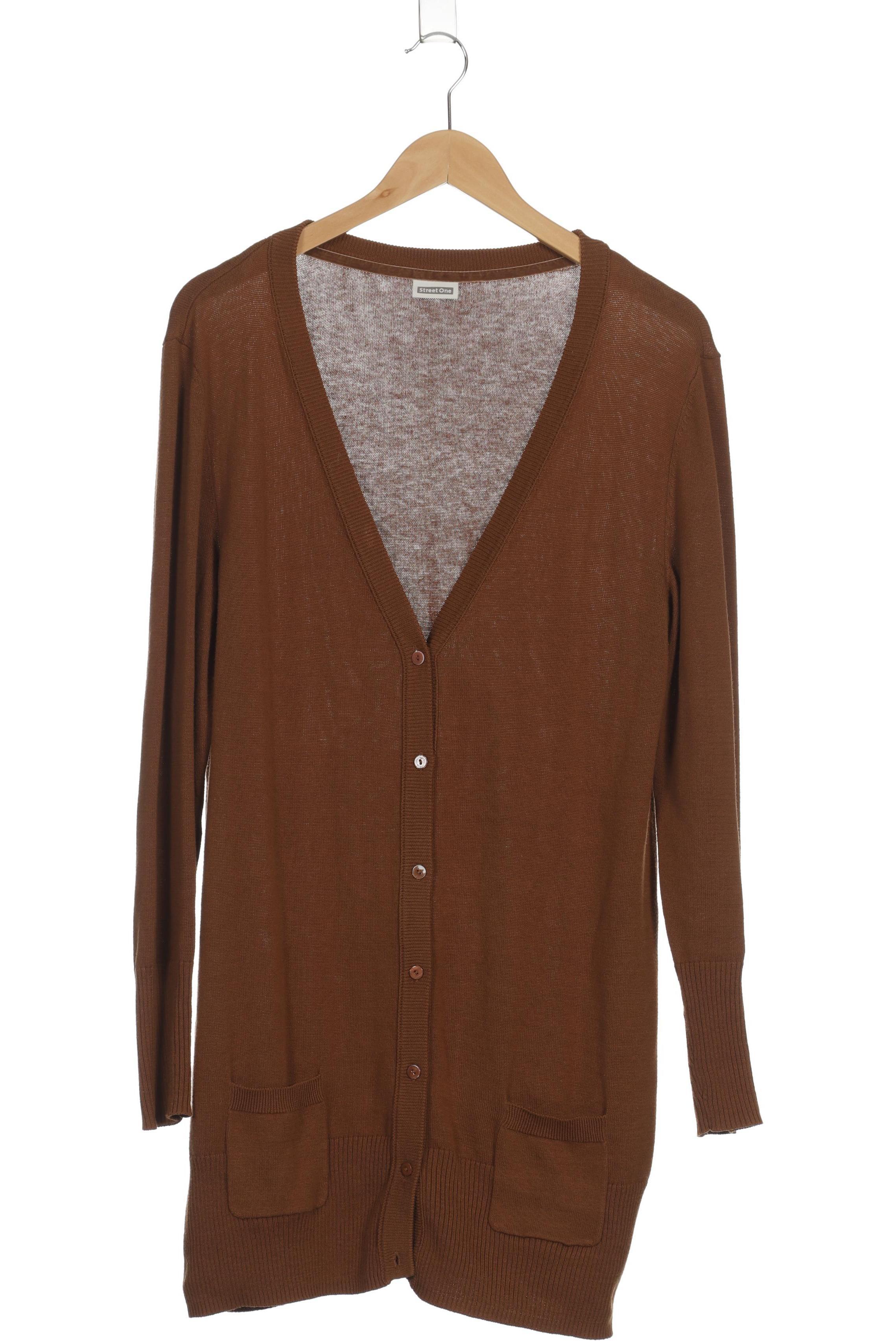 

Street One Damen Strickjacke, braun, Gr. 42