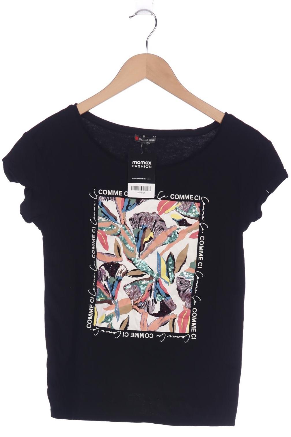 

Street One Damen T-Shirt, schwarz, Gr. 36
