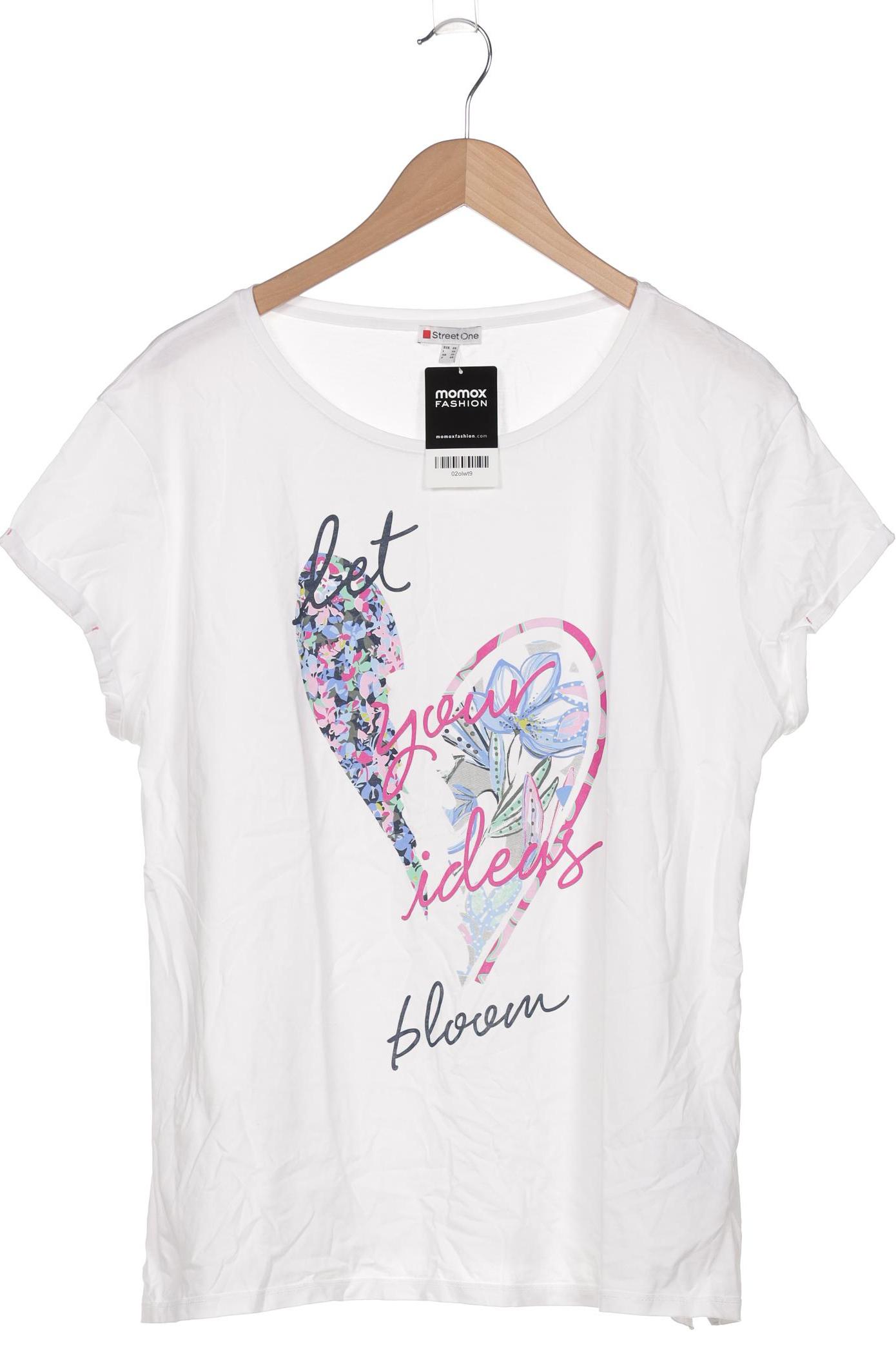 

Street One Damen T-Shirt, weiß, Gr. 46