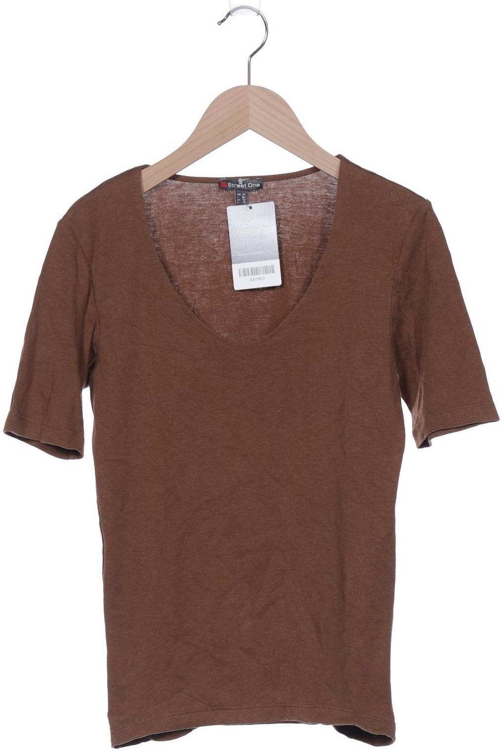 

Street One Damen T-Shirt, braun, Gr. 34