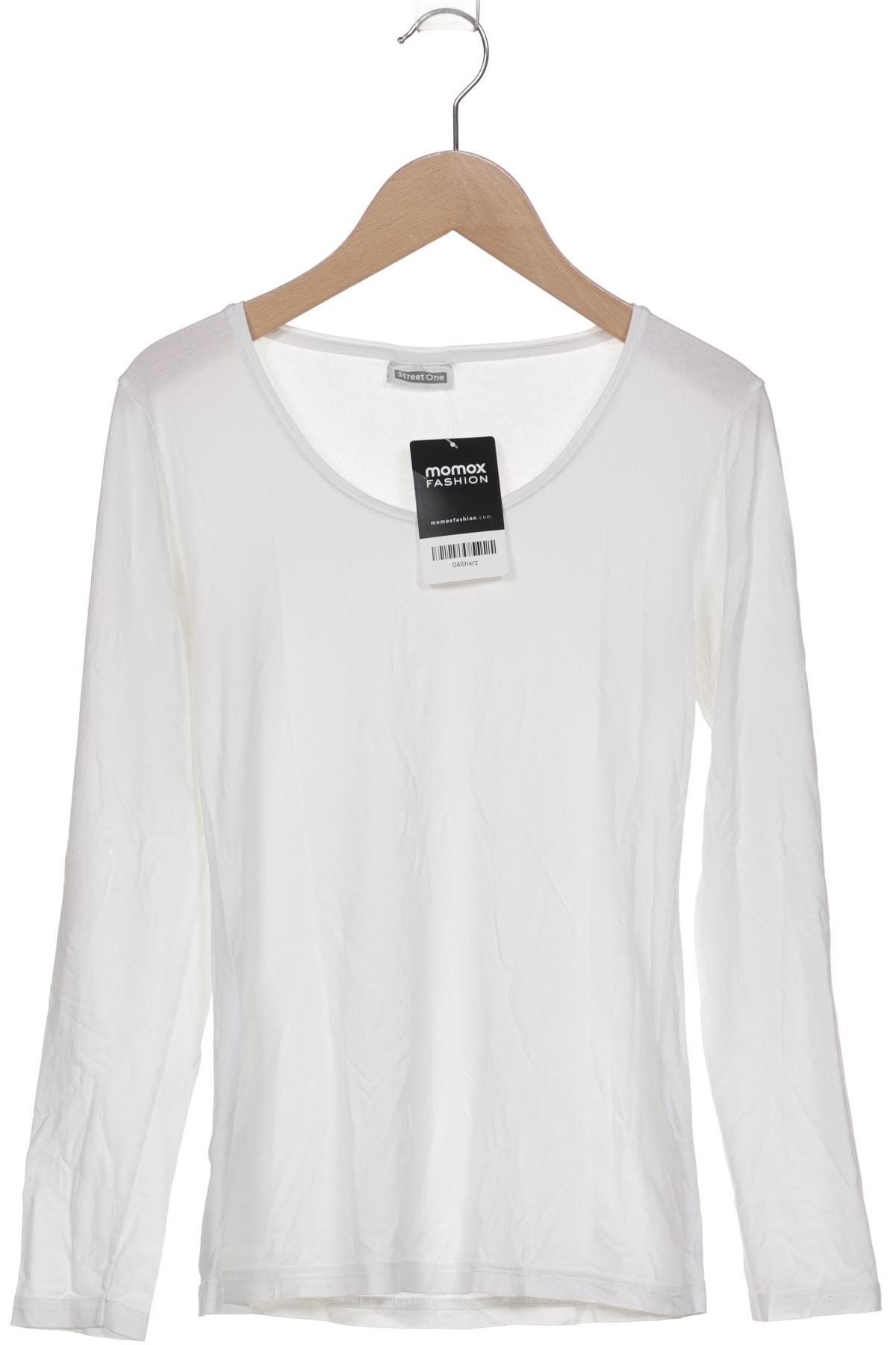 

Street One Damen Langarmshirt, weiß, Gr. 36