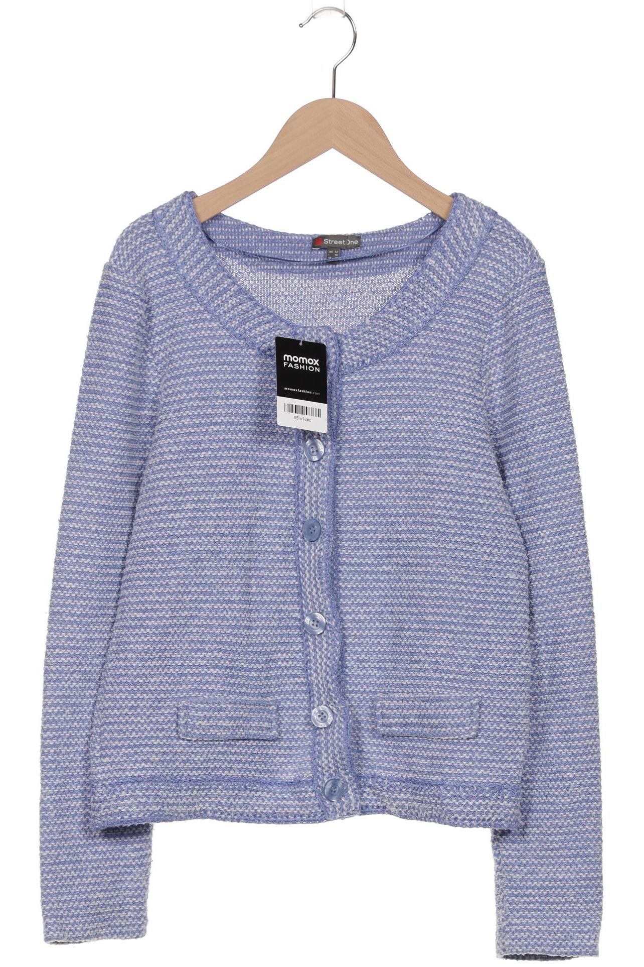 

Street One Damen Strickjacke, blau, Gr. 42