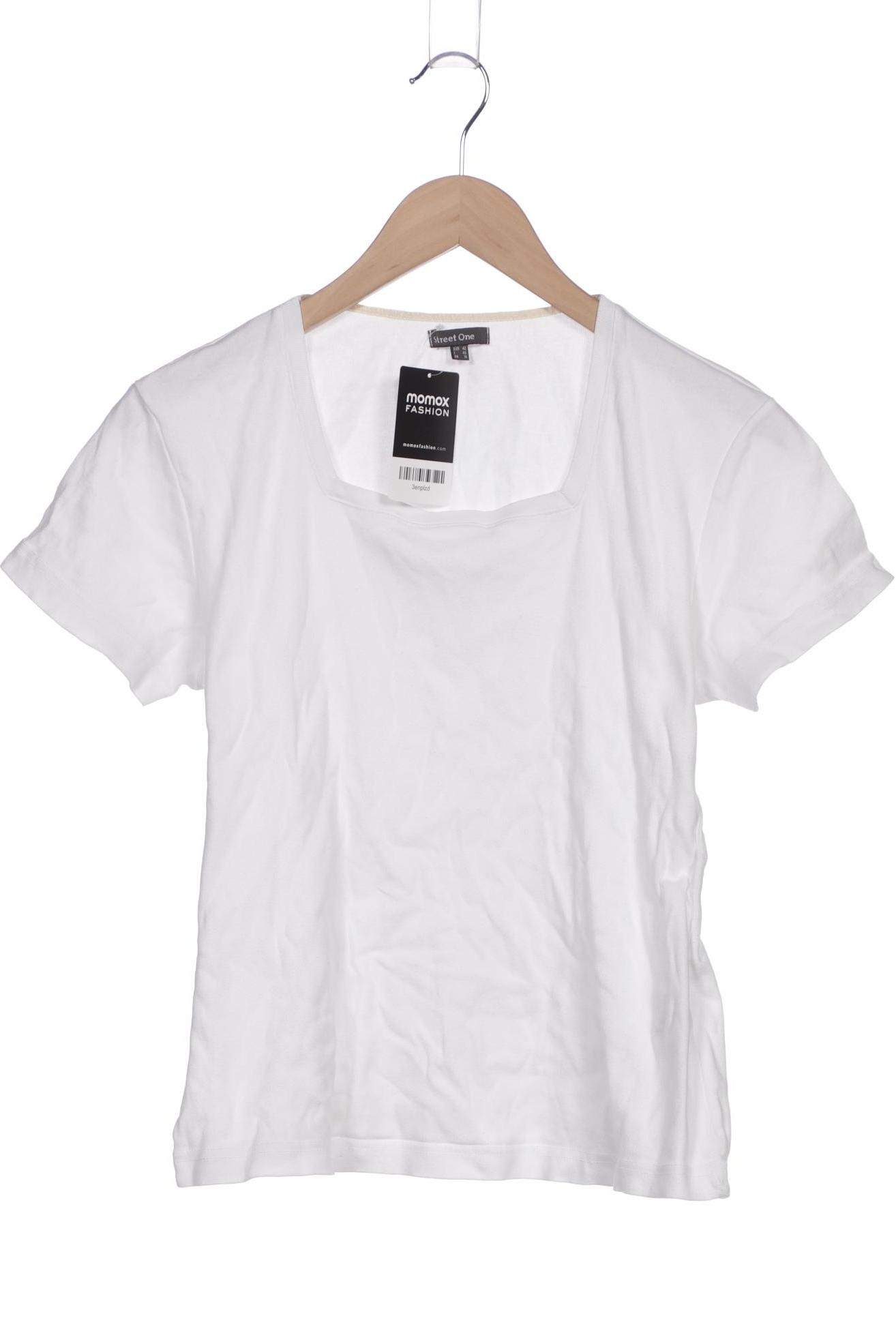 

Street One Damen T-Shirt, weiß, Gr. 42