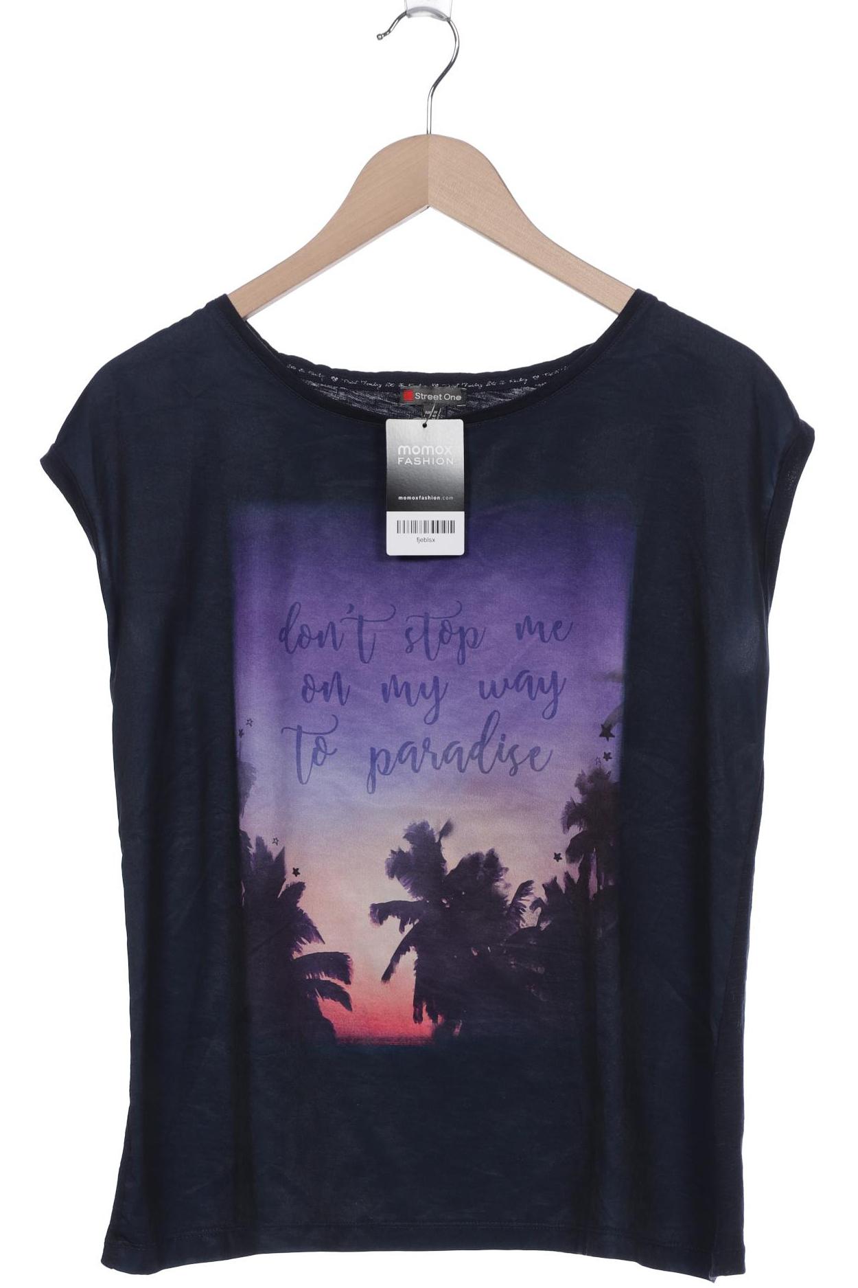 

Street One Damen T-Shirt, marineblau, Gr. 38