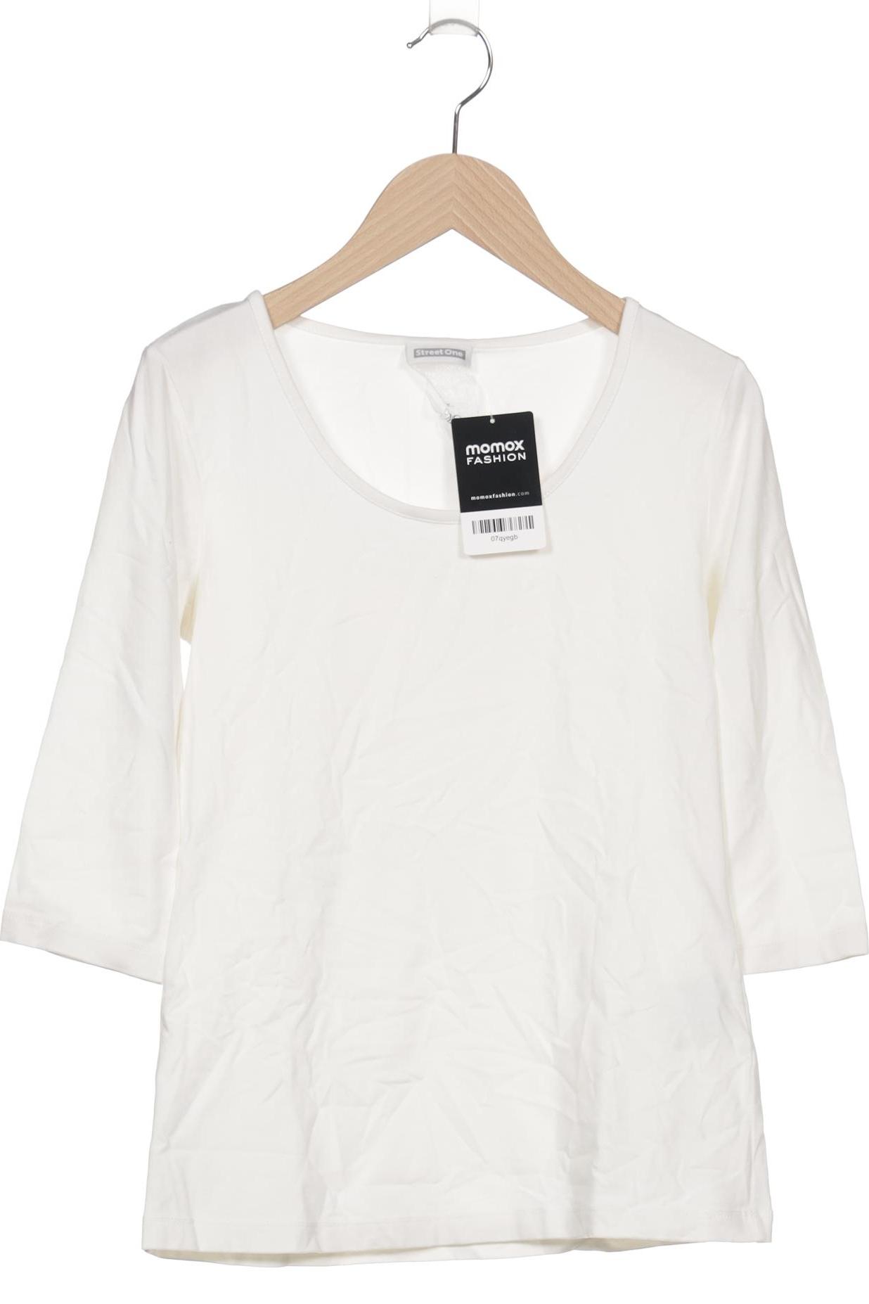 

Street One Damen Langarmshirt, weiß, Gr. 36