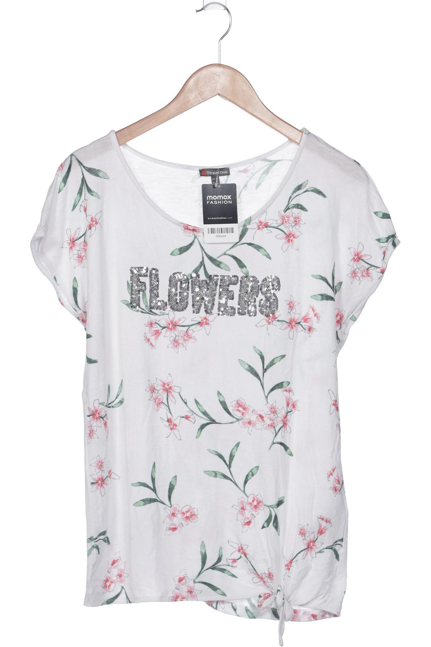 

Street One Damen T-Shirt, weiß, Gr. 40