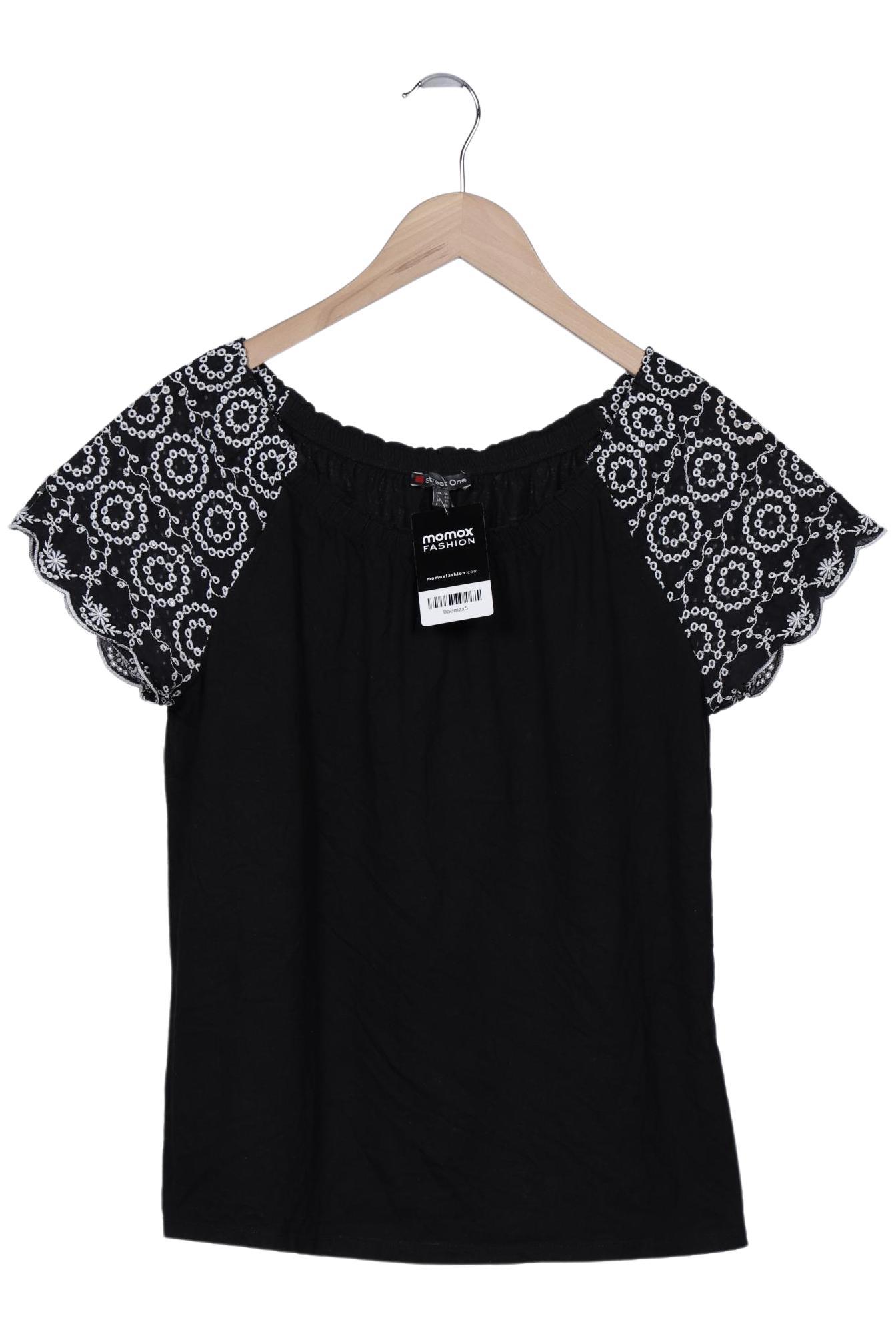 

Street One Damen T-Shirt, schwarz, Gr. 38