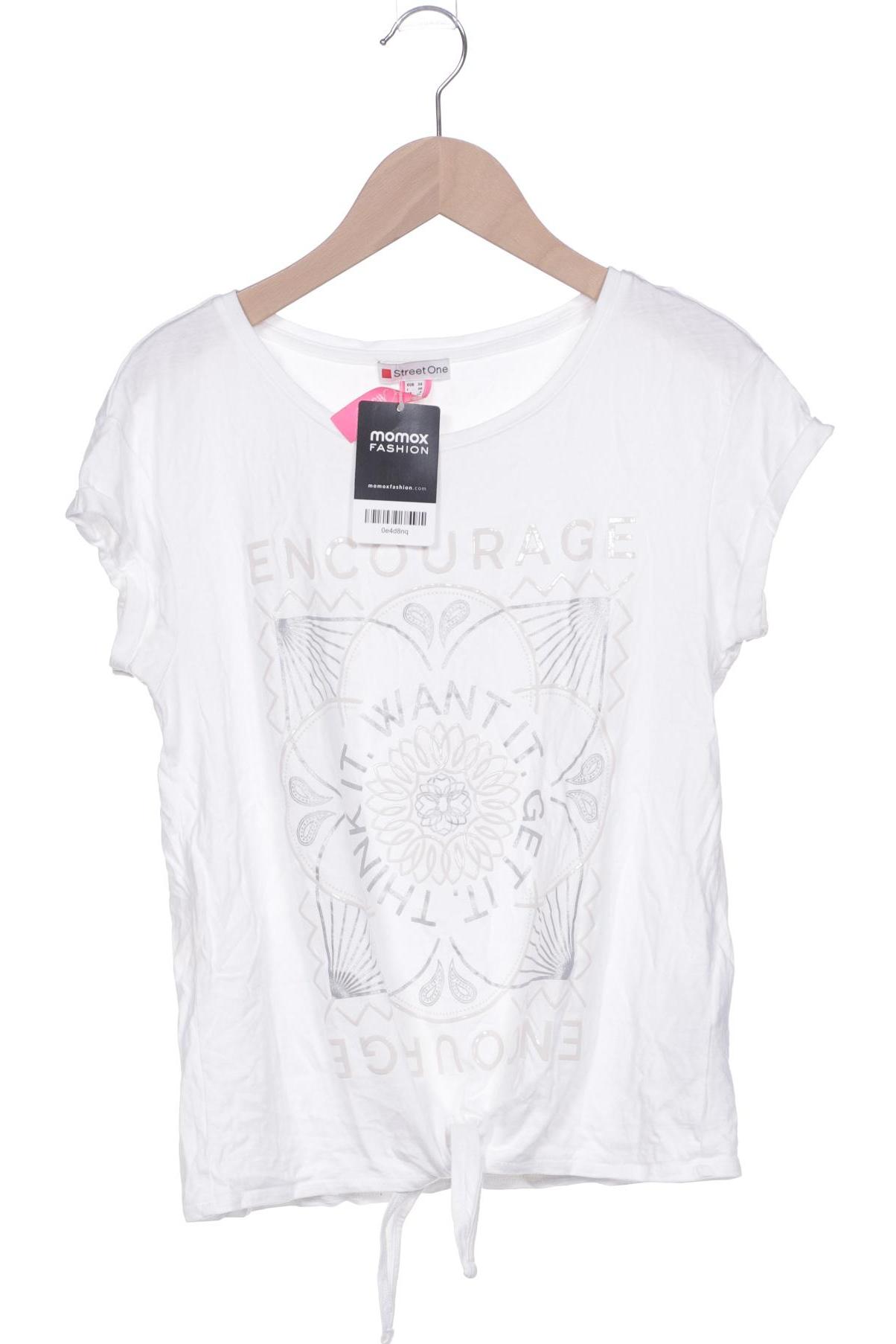 

Street One Damen T-Shirt, weiß, Gr. 34