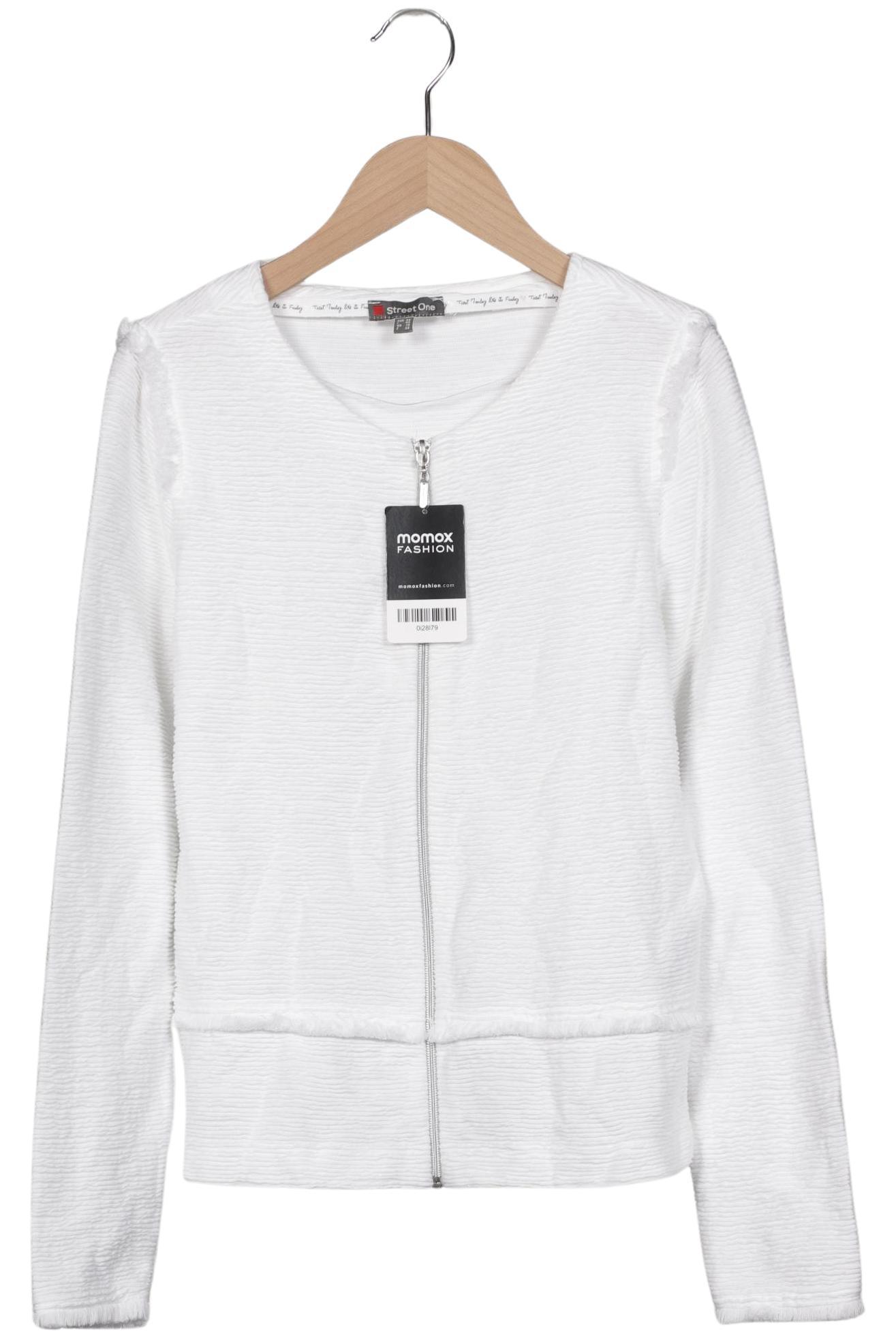 

Street One Damen Strickjacke, weiß, Gr. 36