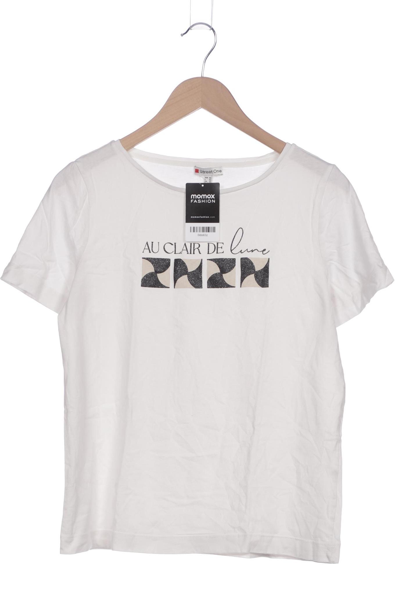 

Street One Damen T-Shirt, weiß, Gr. 42
