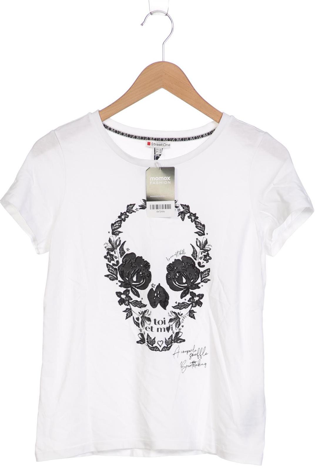 

Street One Damen T-Shirt, weiß, Gr. 34