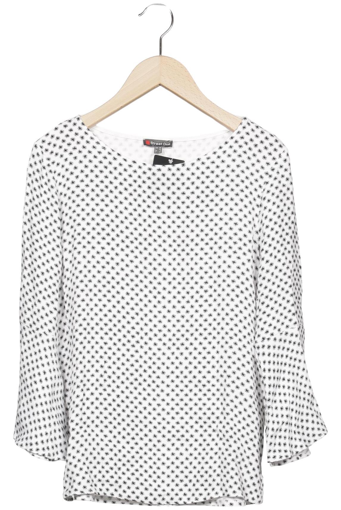 

Street One Damen Langarmshirt, weiß, Gr. 34