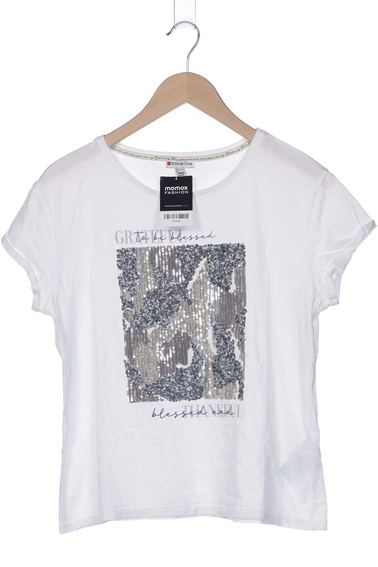 

Street One Damen T-Shirt, weiß, Gr. 38