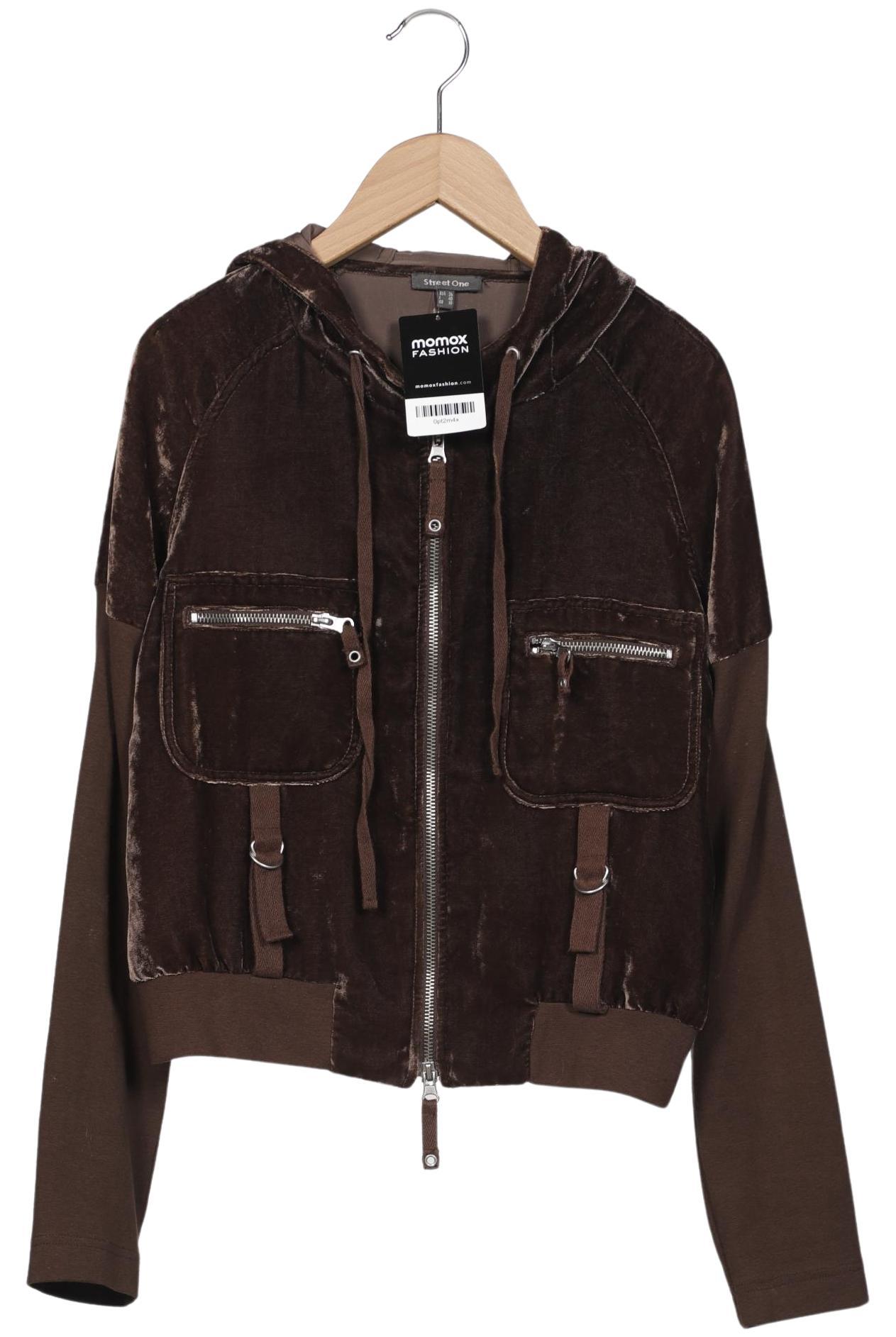 

Street One Damen Kapuzenpullover, braun, Gr. 36