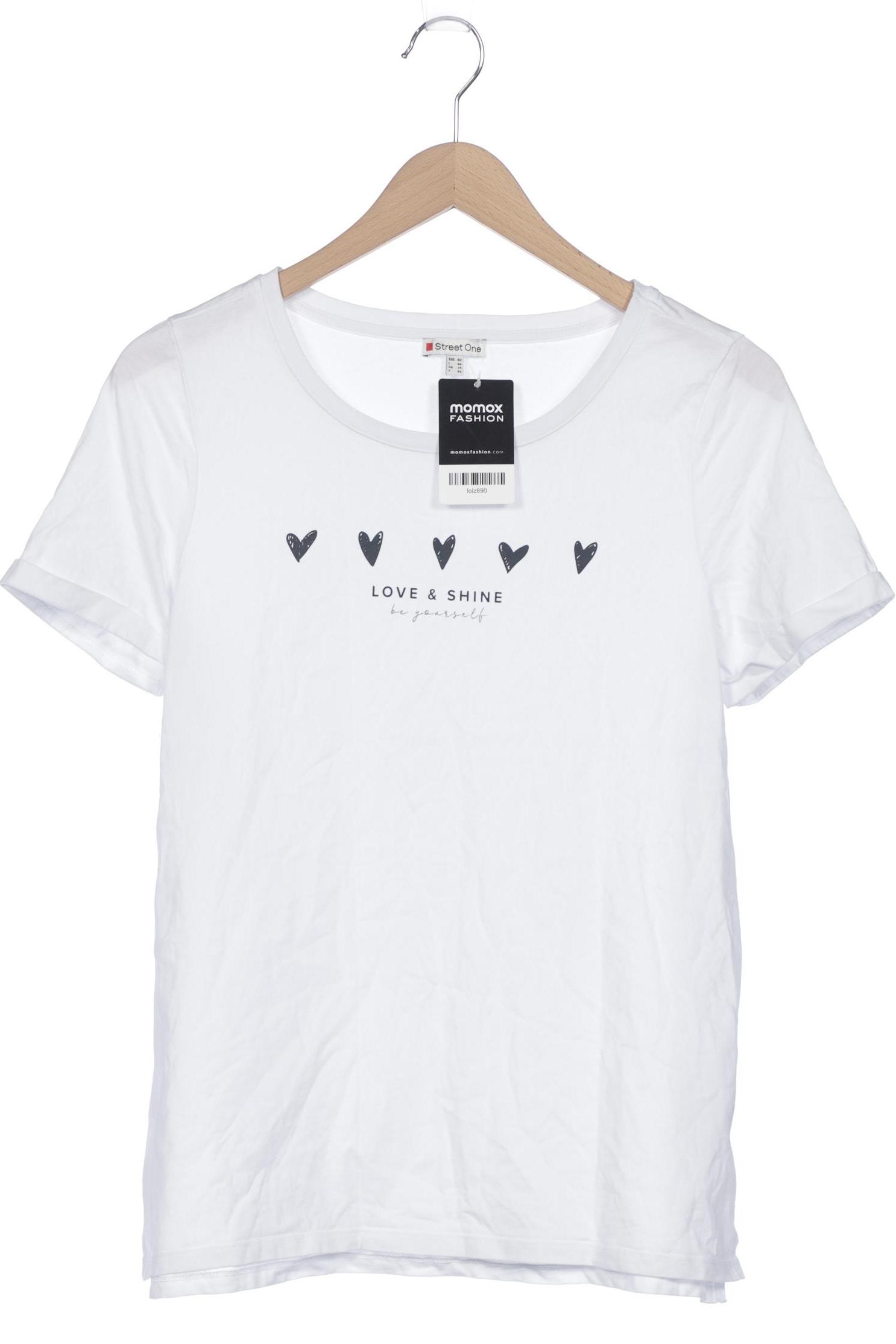 

Street One Damen T-Shirt, weiß, Gr. 40