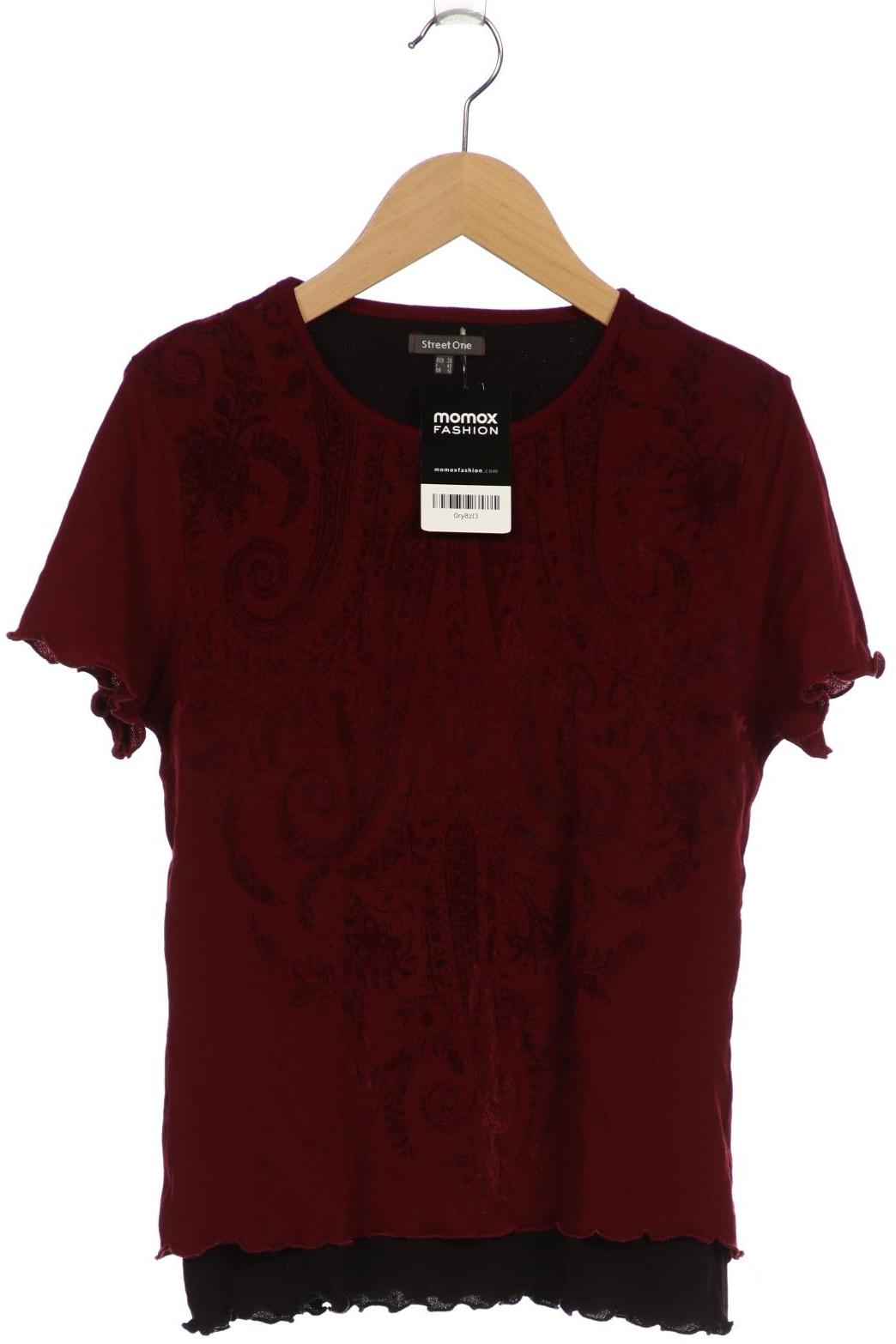 

Street One Damen T-Shirt, bordeaux, Gr. 38