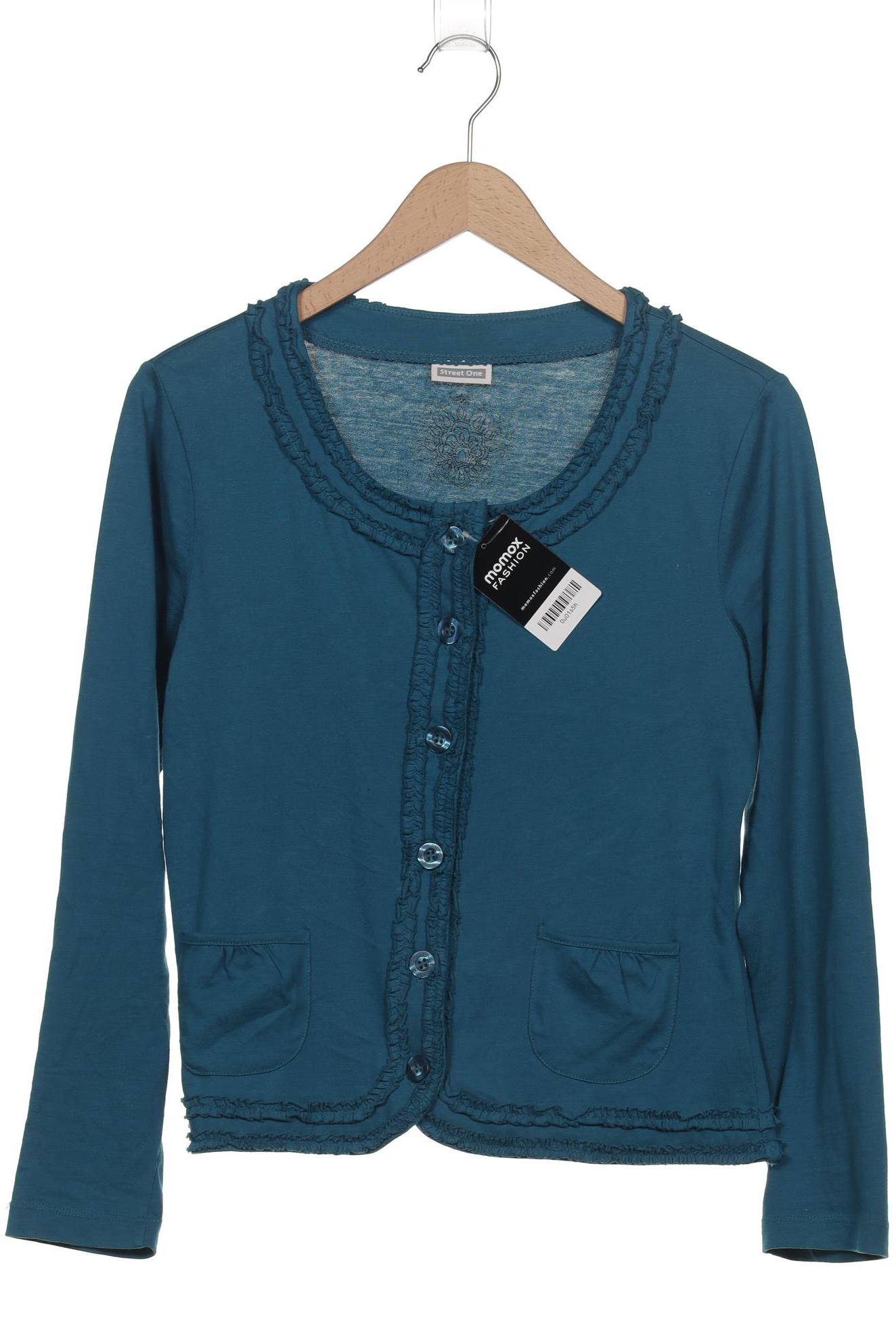 

Street One Damen Strickjacke, blau, Gr. 40