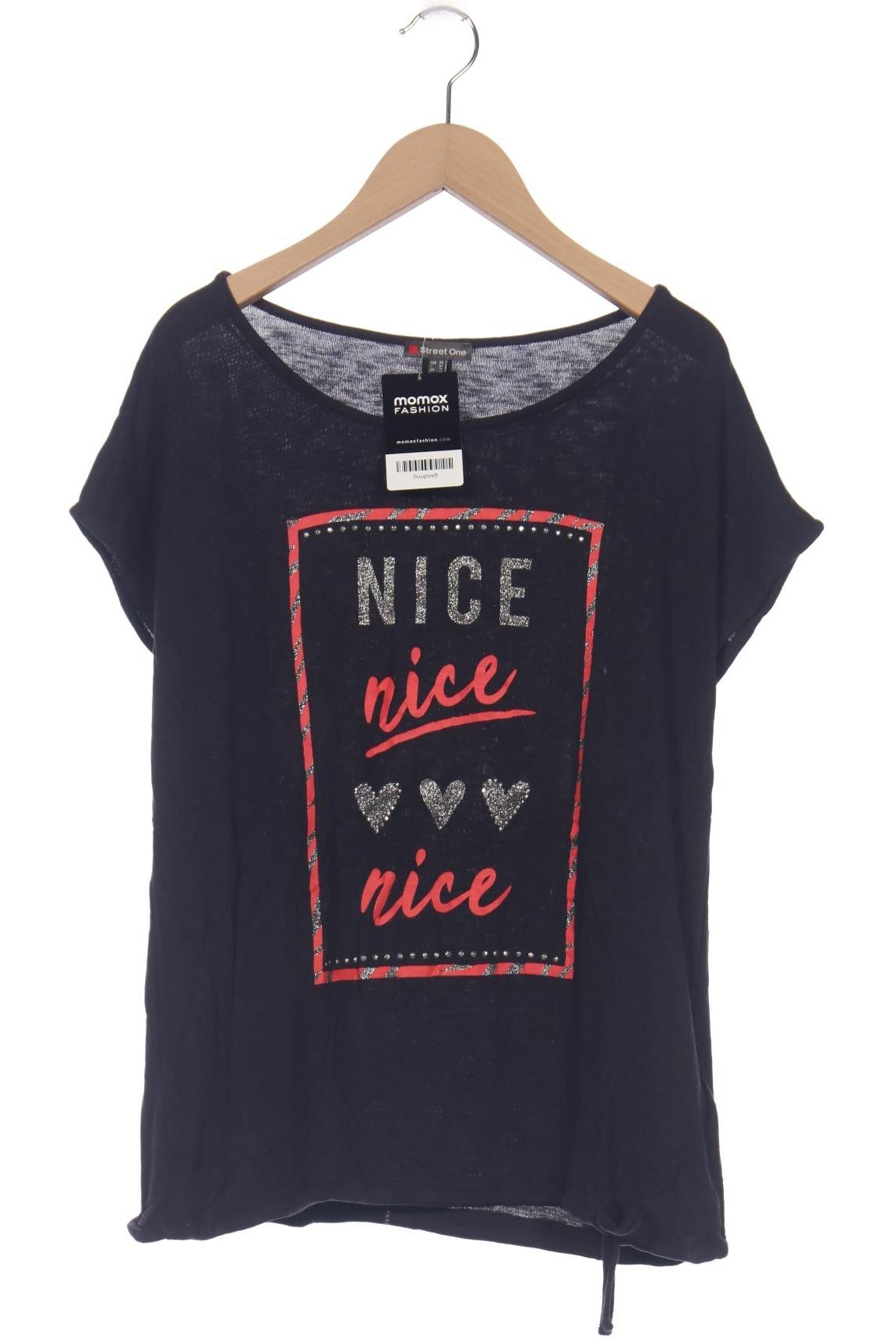 

Street One Damen T-Shirt, schwarz, Gr. 38
