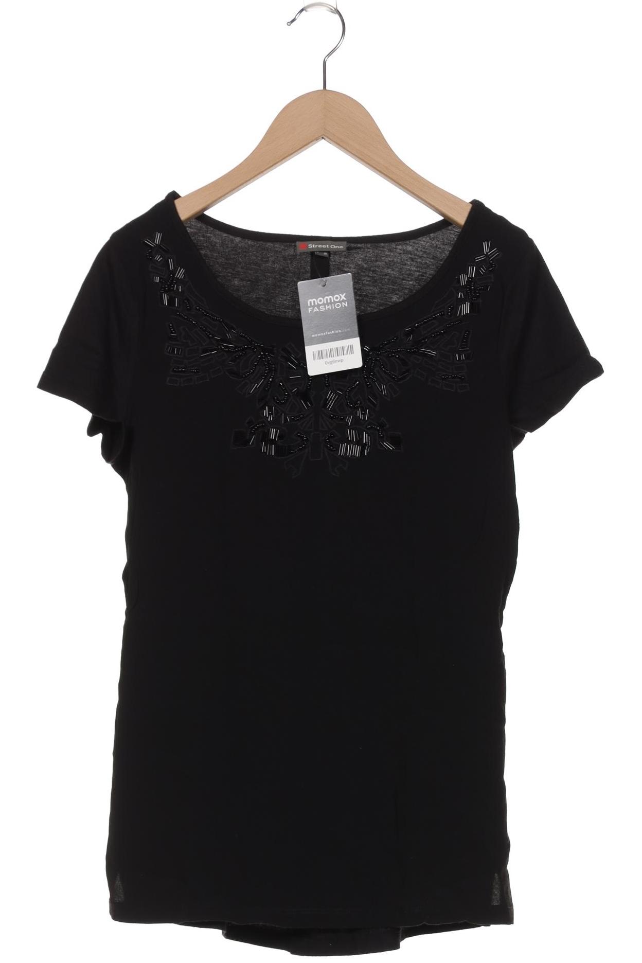 

Street One Damen T-Shirt, schwarz, Gr. 36