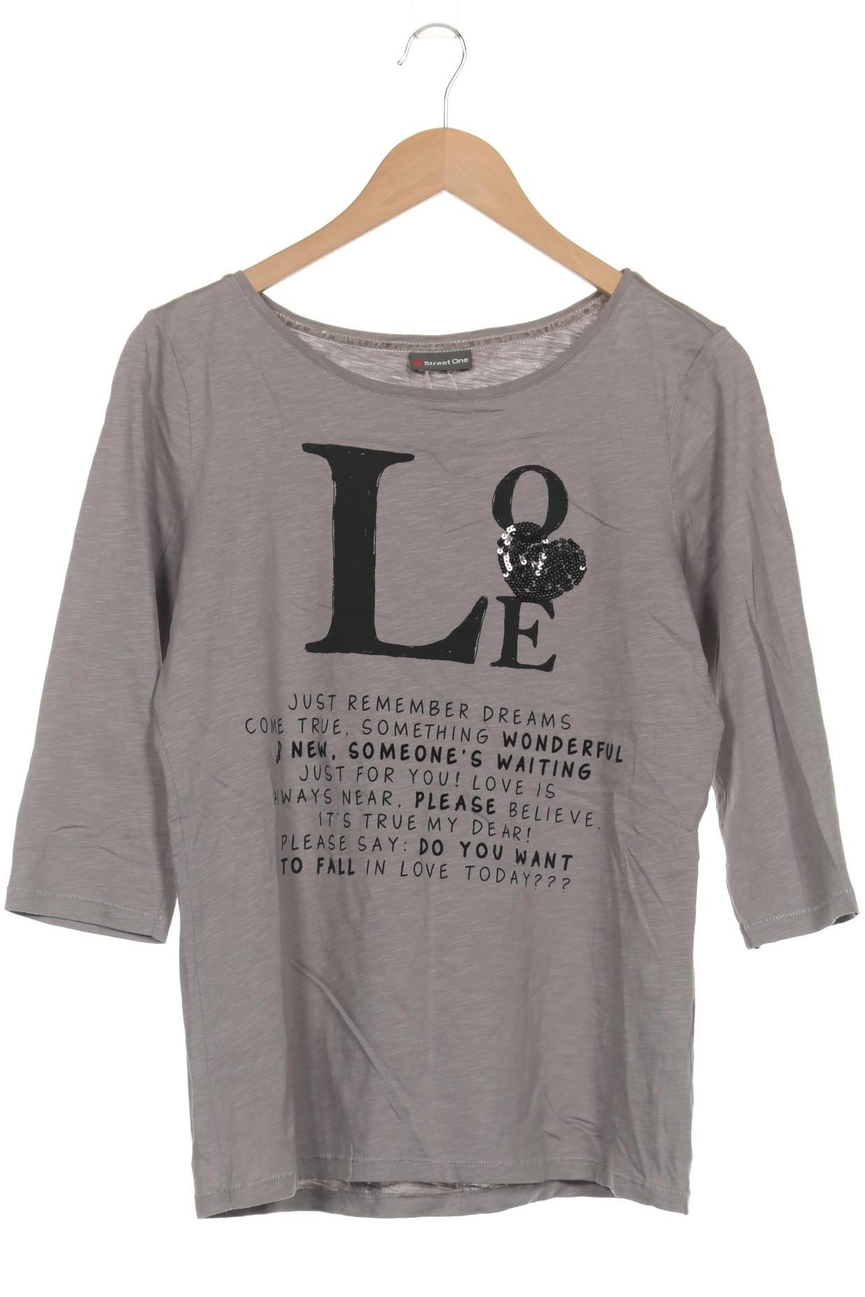 

Street One Damen Langarmshirt, grau, Gr. 40