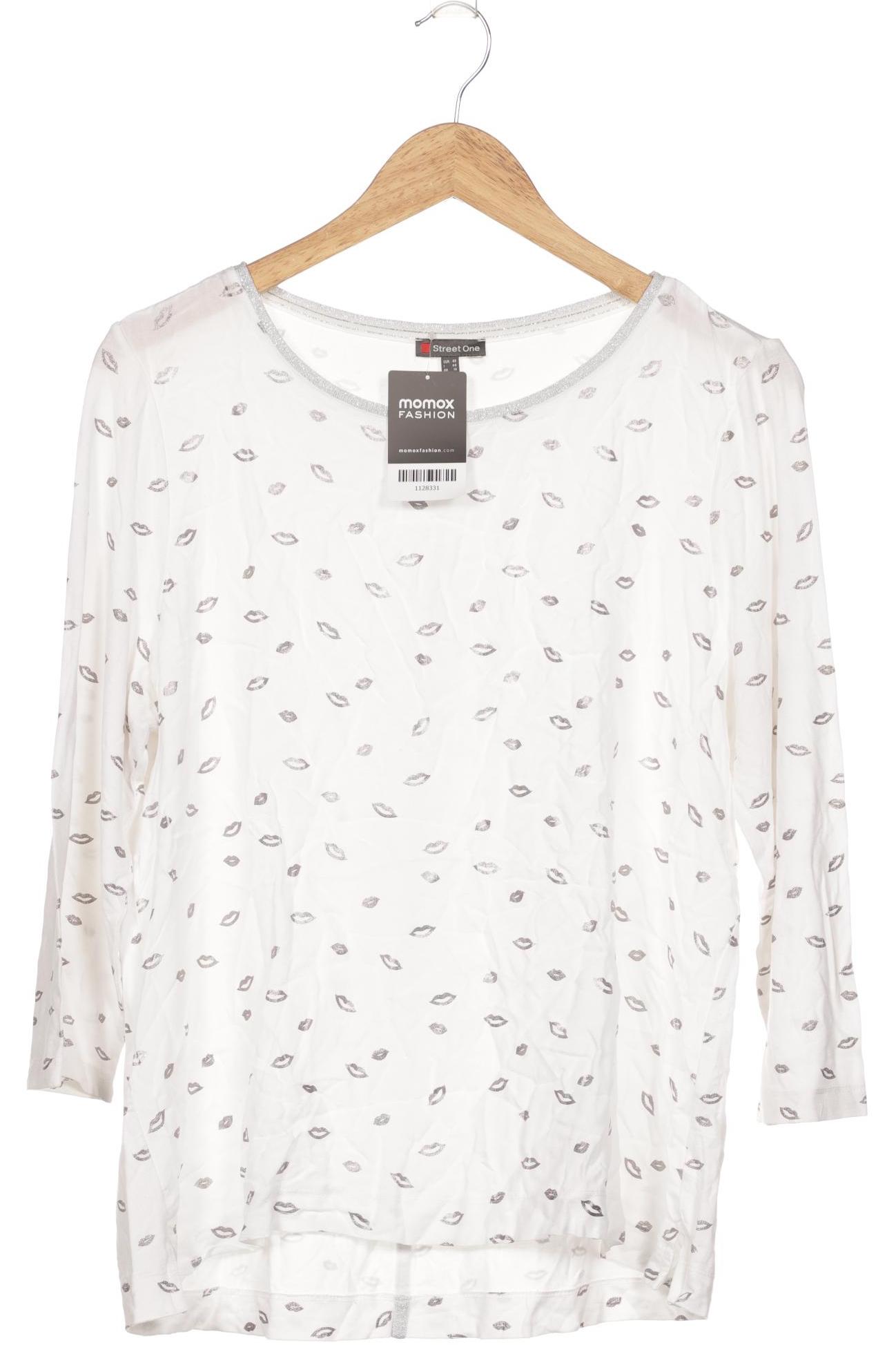 

Street One Damen Langarmshirt, weiß, Gr. 42