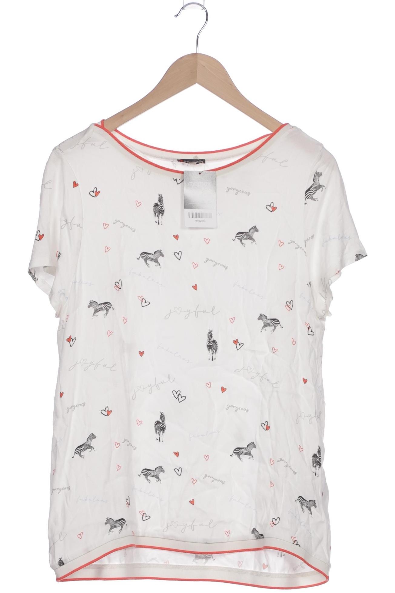 

Street One Damen T-Shirt, weiß, Gr. 42