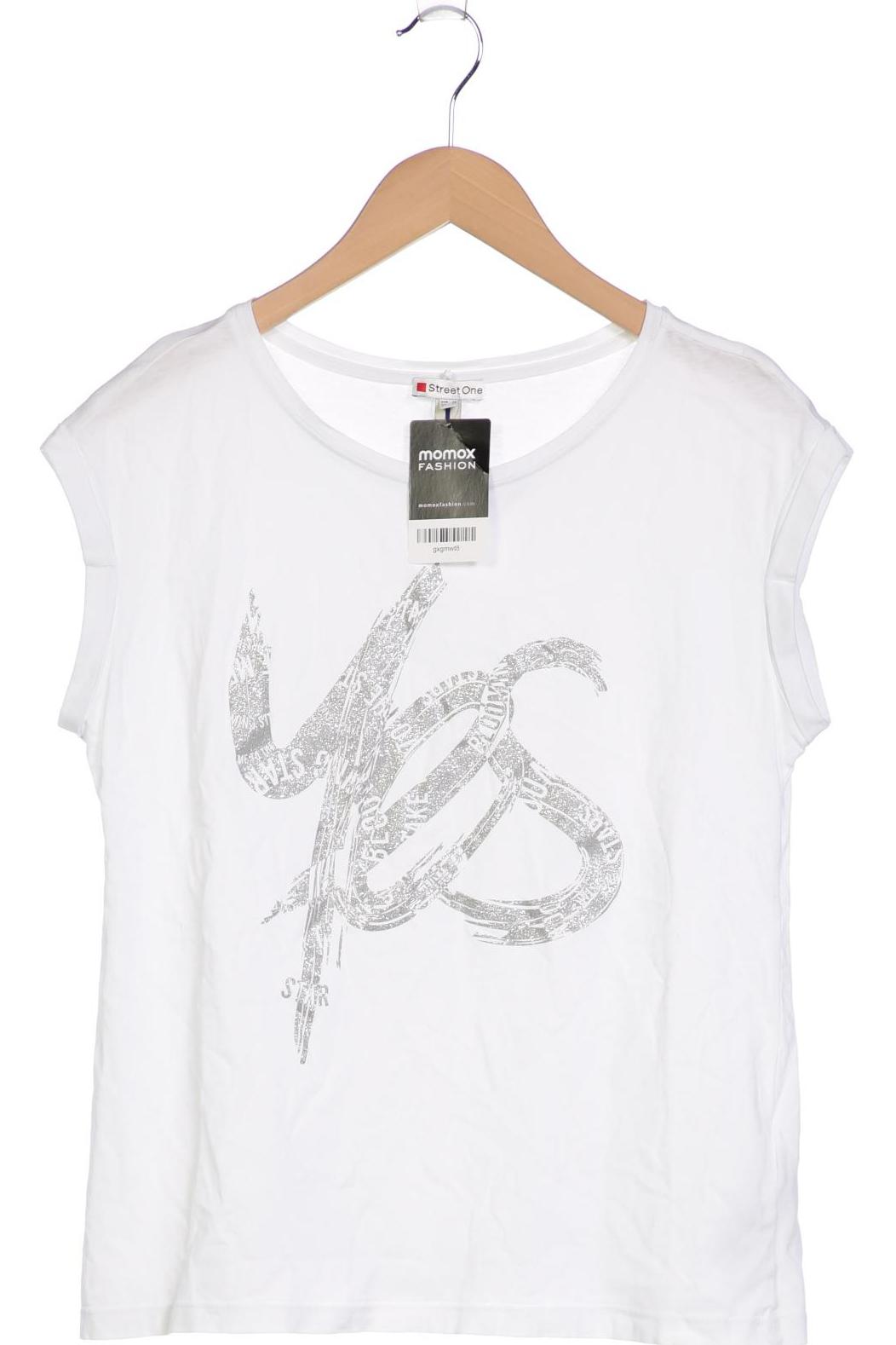 

Street One Damen T-Shirt, weiß, Gr. 38