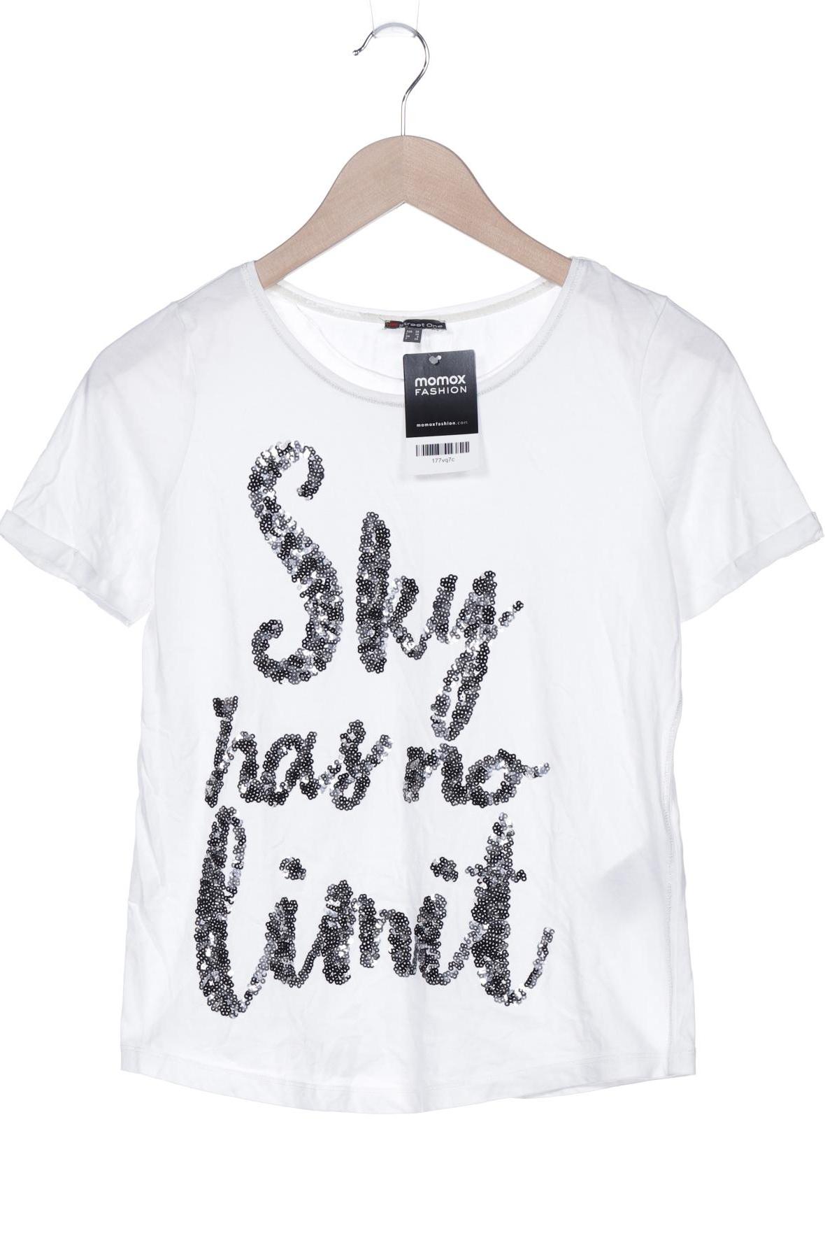 

Street One Damen T-Shirt, weiß, Gr. 34