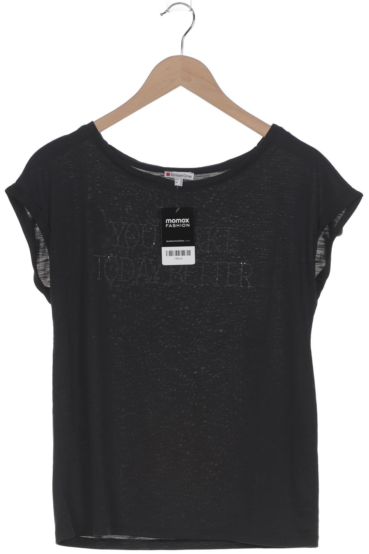 

Street One Damen T-Shirt, schwarz, Gr. 36