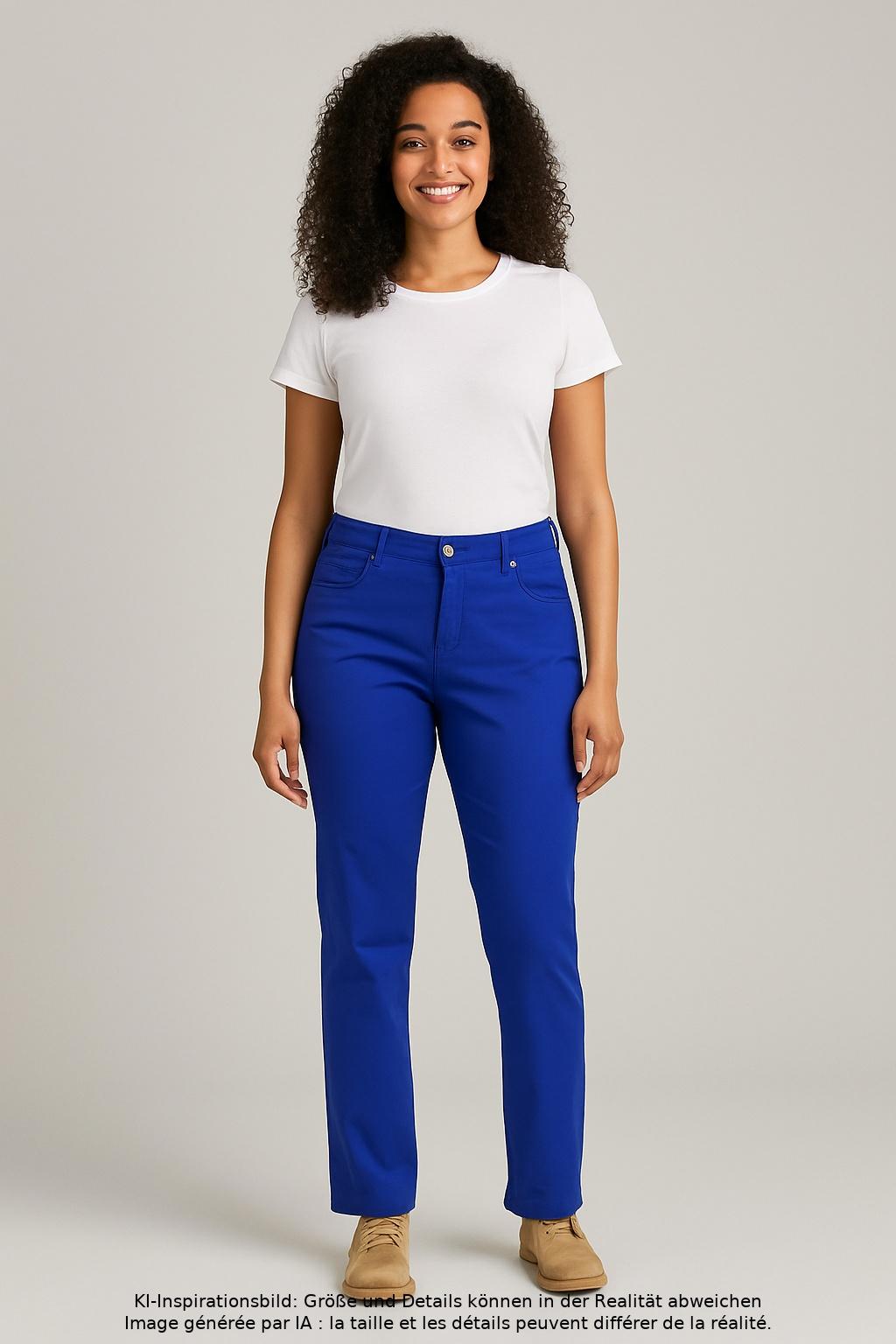 

Street One Damen Stoffhose, blau, Gr. 38