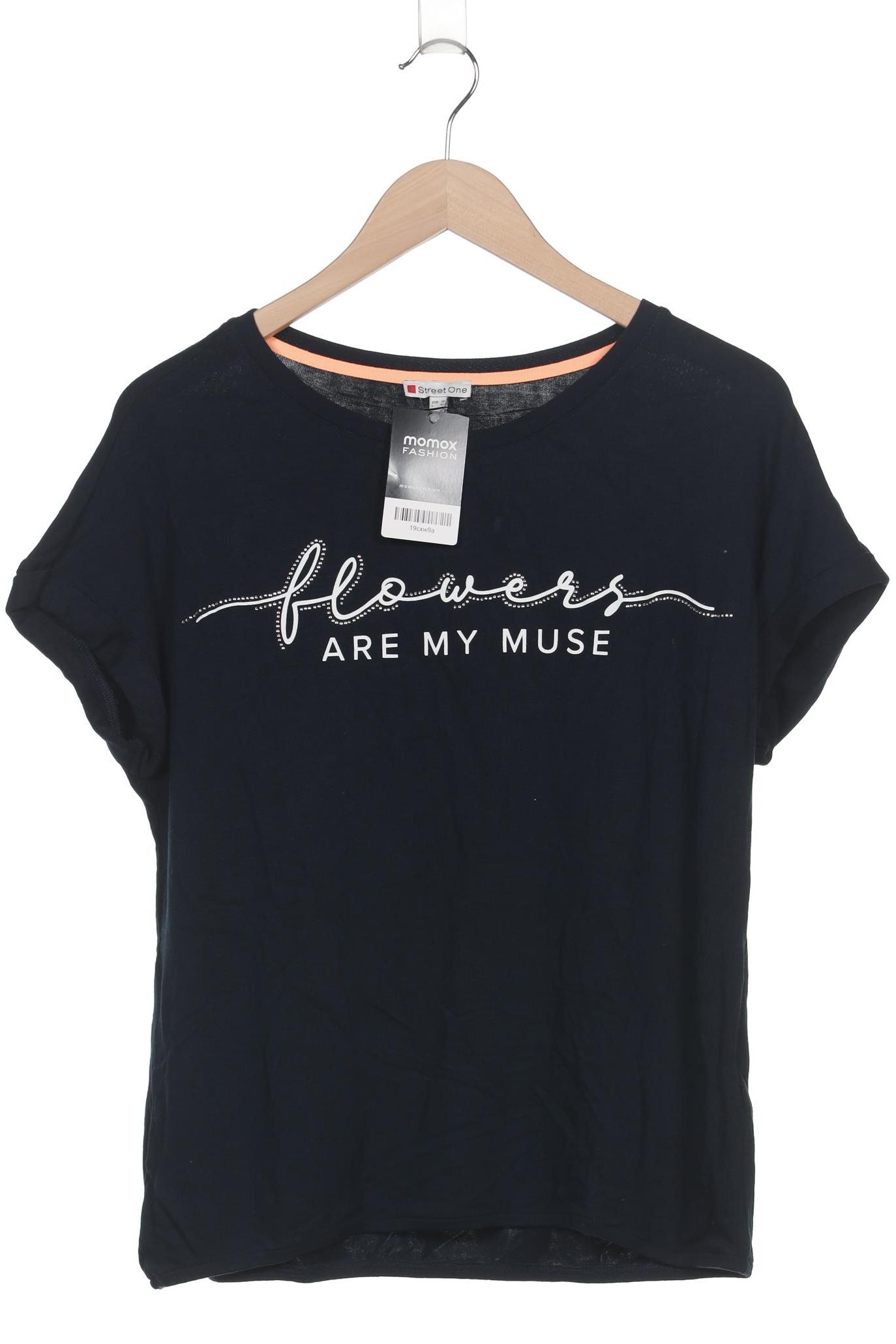 

Street One Damen T-Shirt, marineblau, Gr. 38