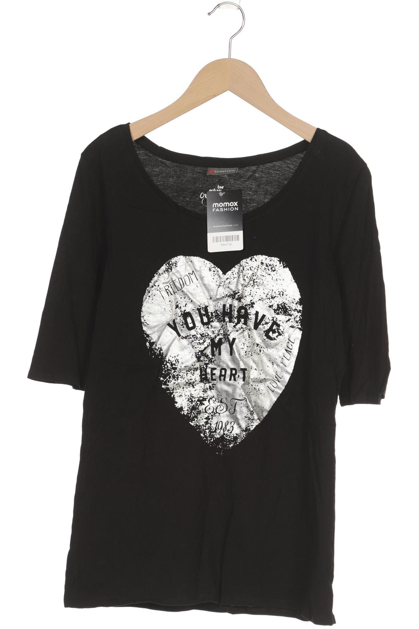 

Street One Damen T-Shirt, schwarz, Gr. 40