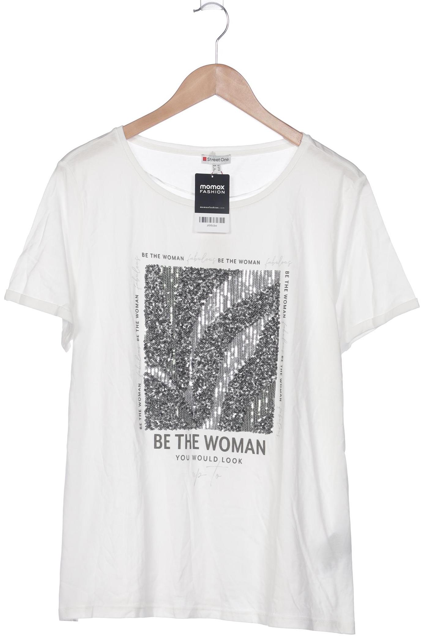 

Street One Damen T-Shirt, weiß, Gr. 44