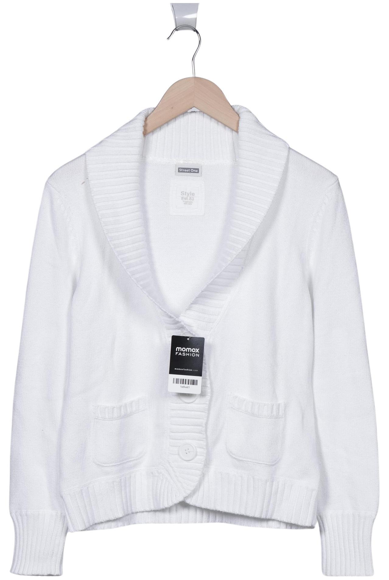 

Street One Damen Strickjacke, weiß, Gr. 42