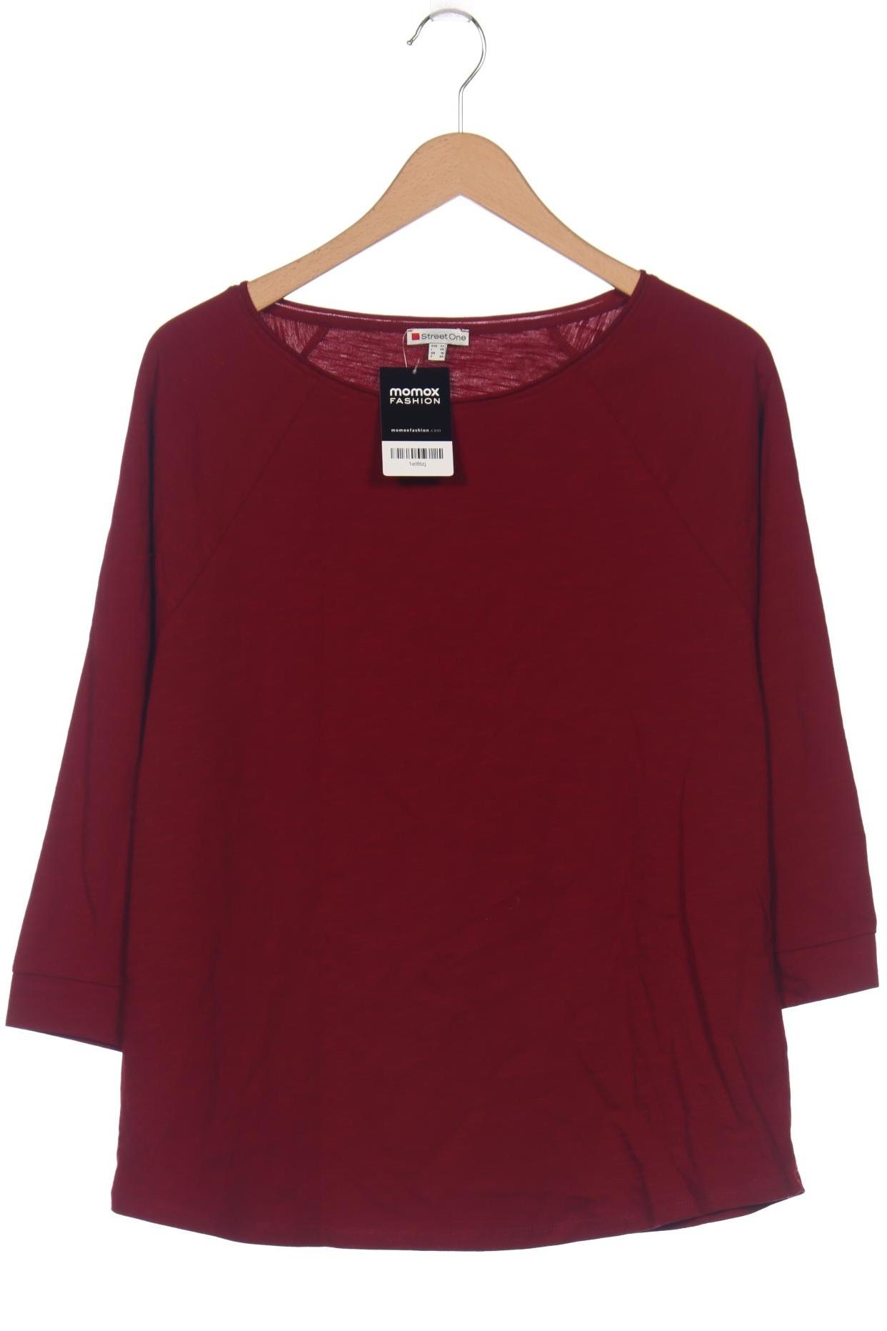 

Street One Damen Langarmshirt, bordeaux, Gr. 42