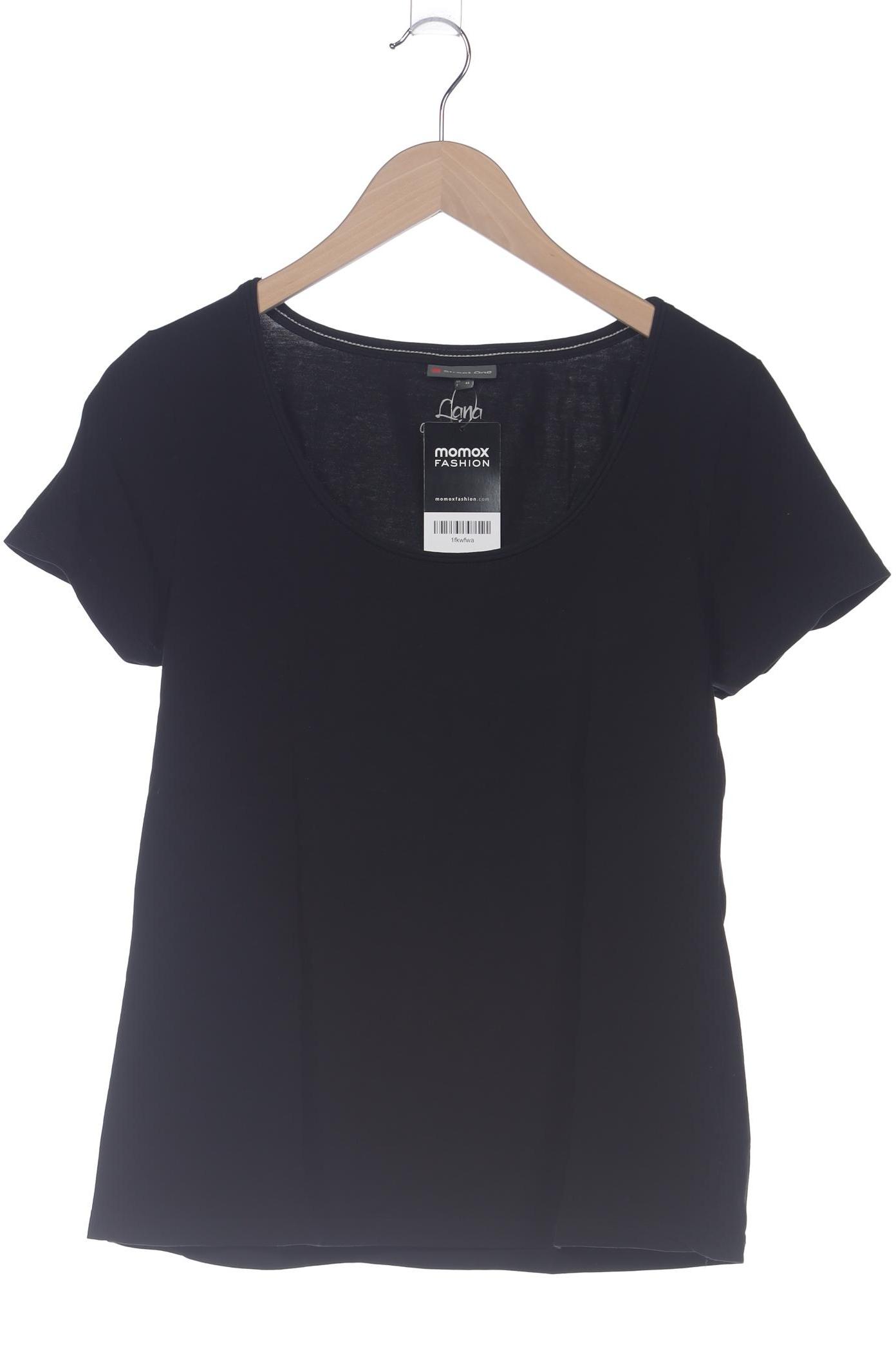 

Street One Damen T-Shirt, schwarz, Gr. 42