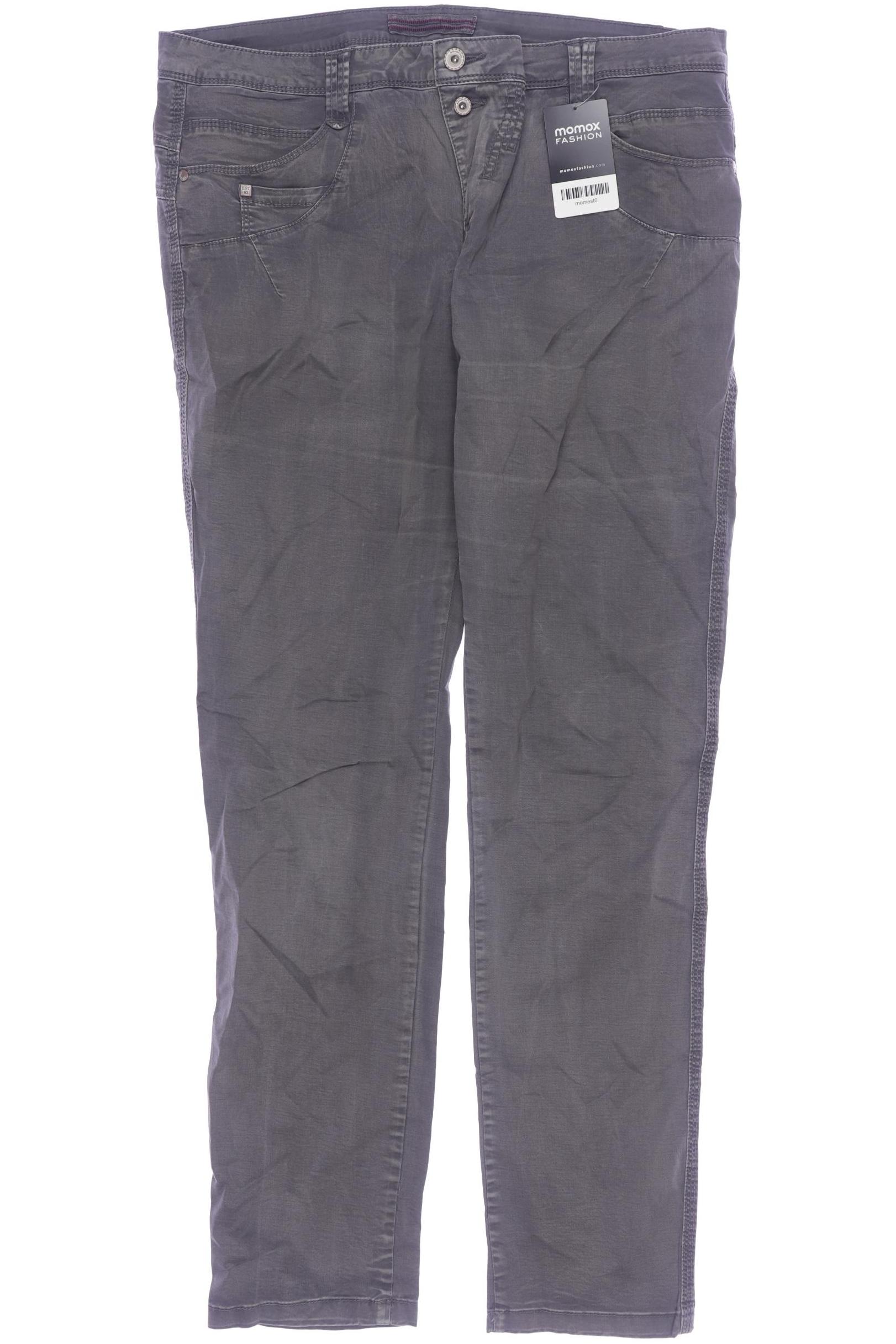 Thumbnail - Street One Damen Stoffhose, grau, Gr. 42