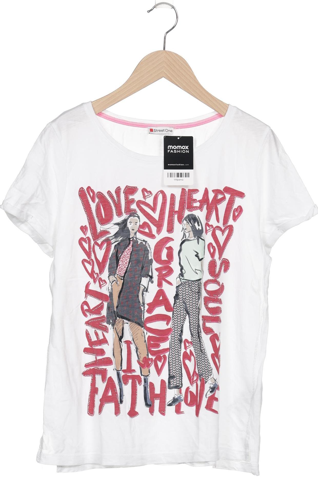 

Street One Damen T-Shirt, weiß, Gr. 36