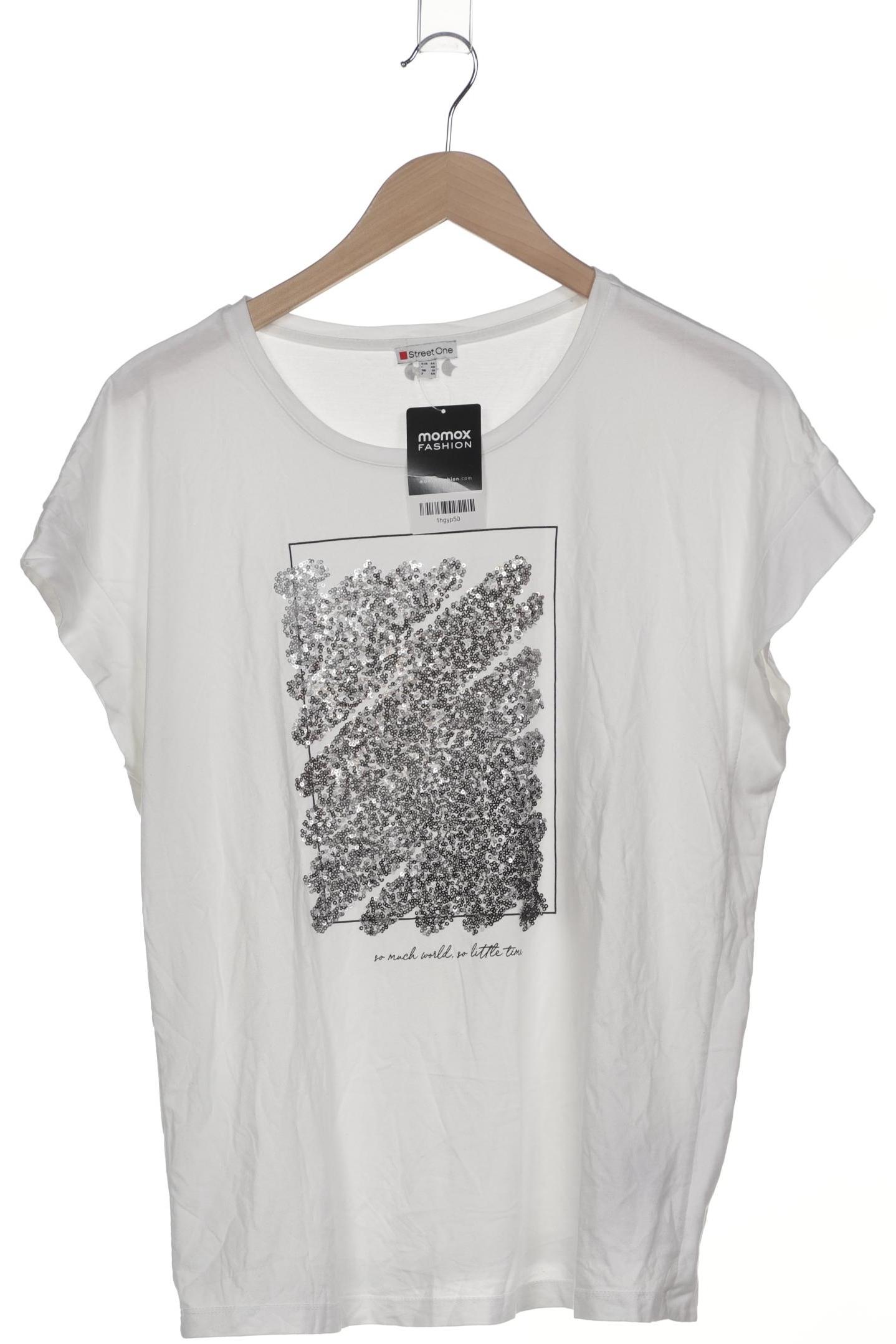 

Street One Damen T-Shirt, weiß, Gr. 44