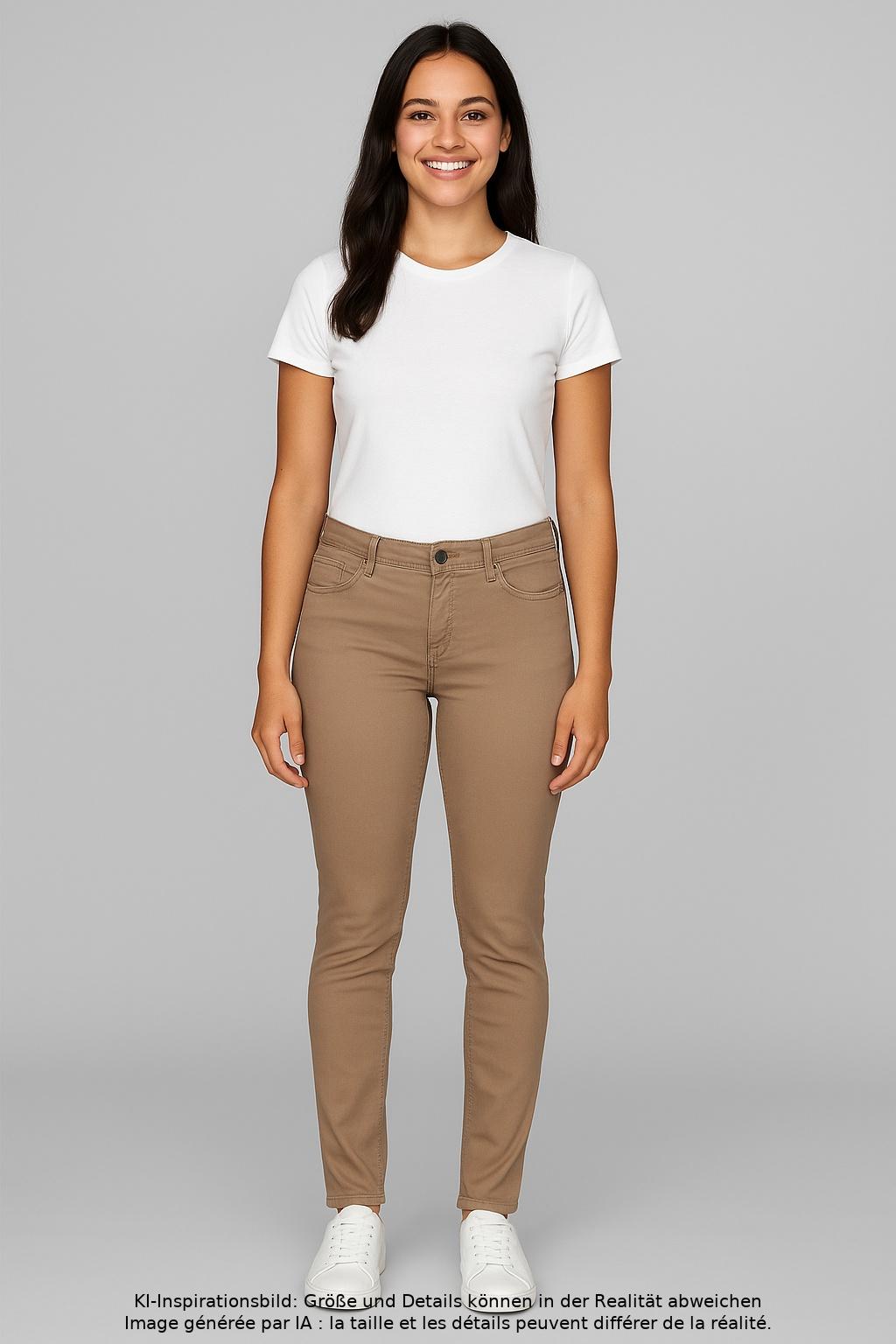

Street One Damen Jeans, beige, Gr. 26