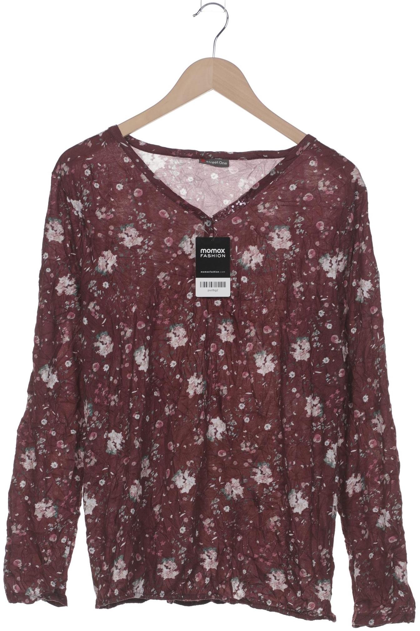 

Street One Damen Langarmshirt, bordeaux, Gr. 42