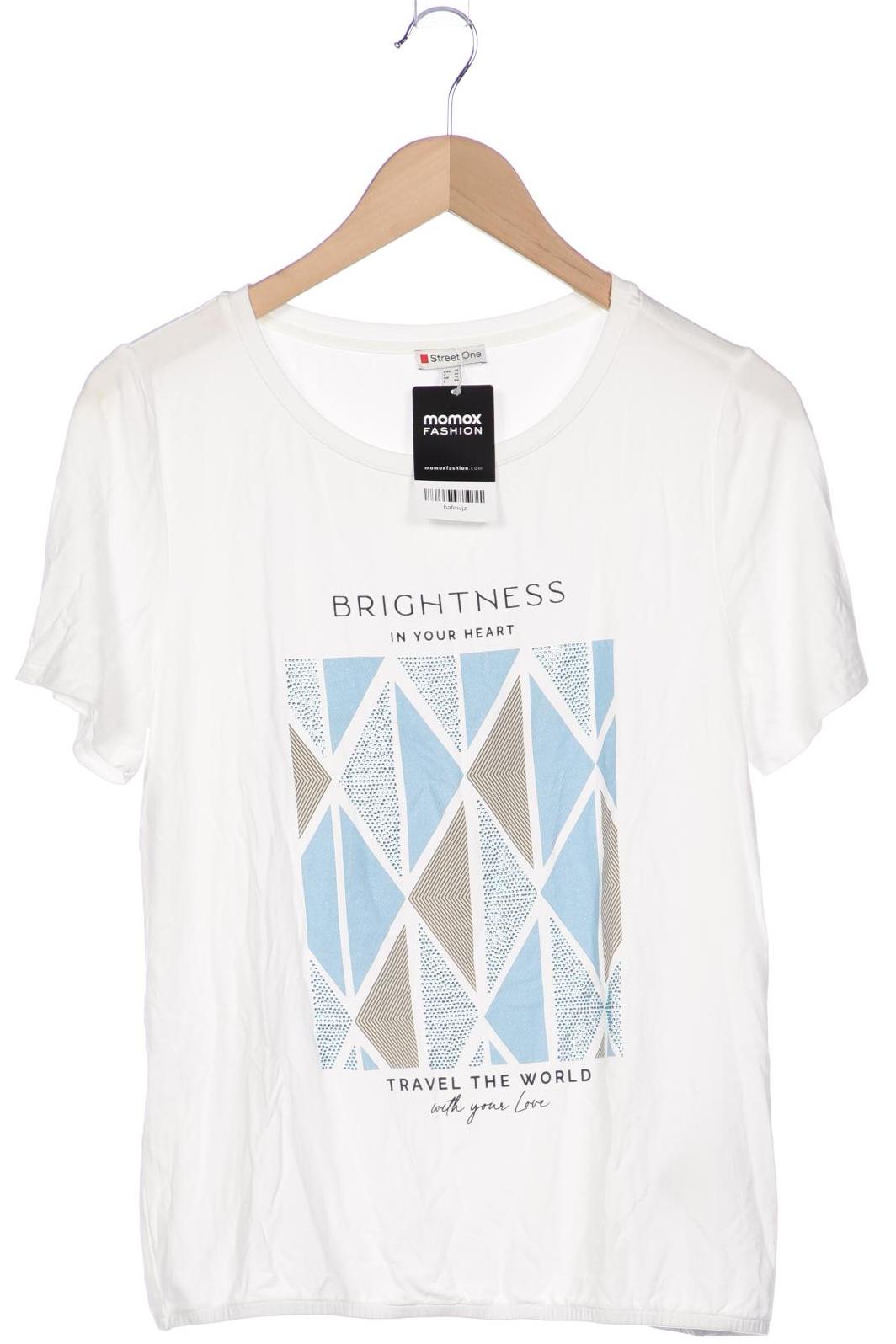 

Street One Damen T-Shirt, weiß, Gr. 38