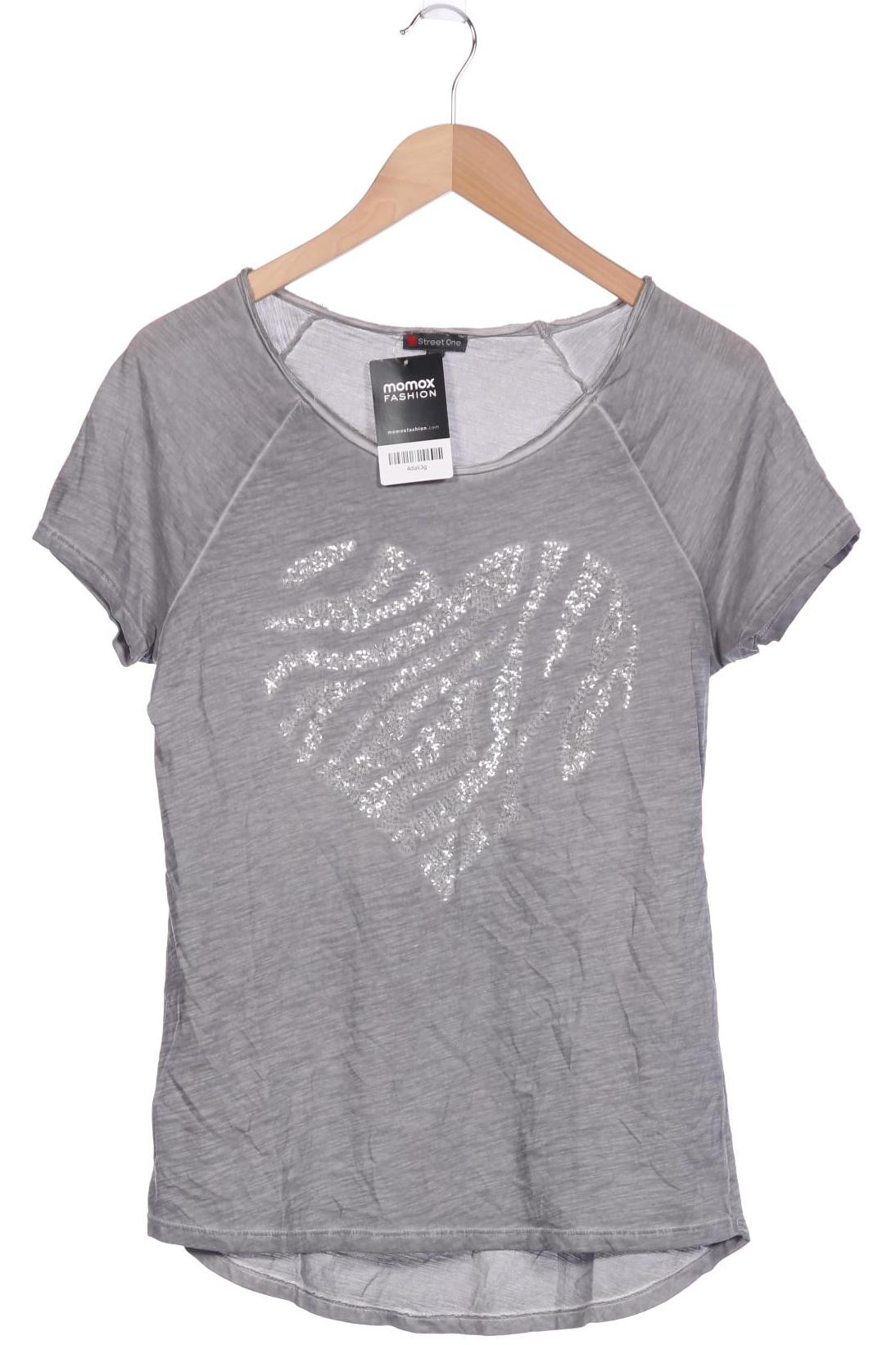 

Street One Damen T-Shirt, grau, Gr. 38